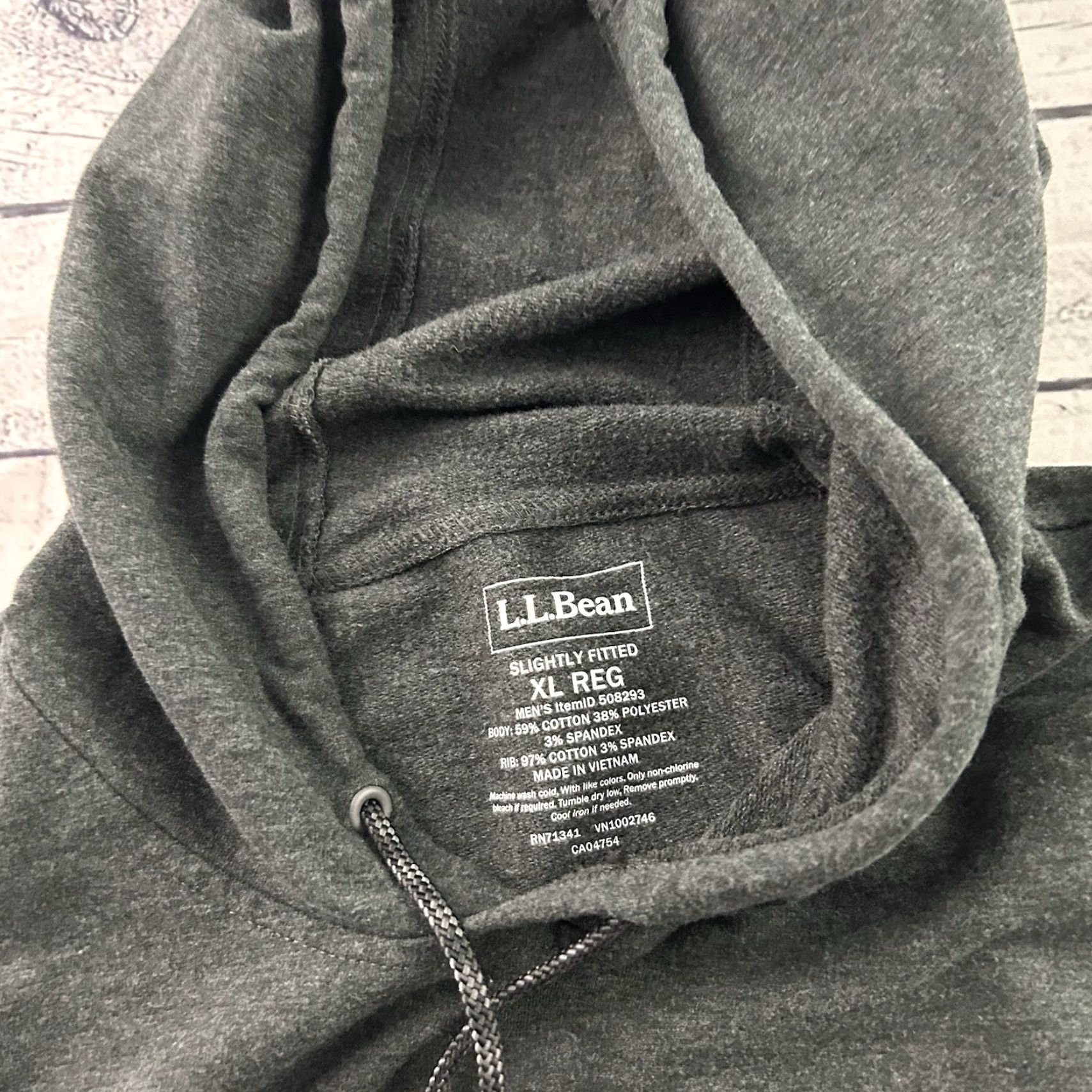 Vintage L.L. Bean Hoodie Men's XL Gray Pullover Sweatshirt Size US XL / EU 56 / 4 - 4 Thumbnail