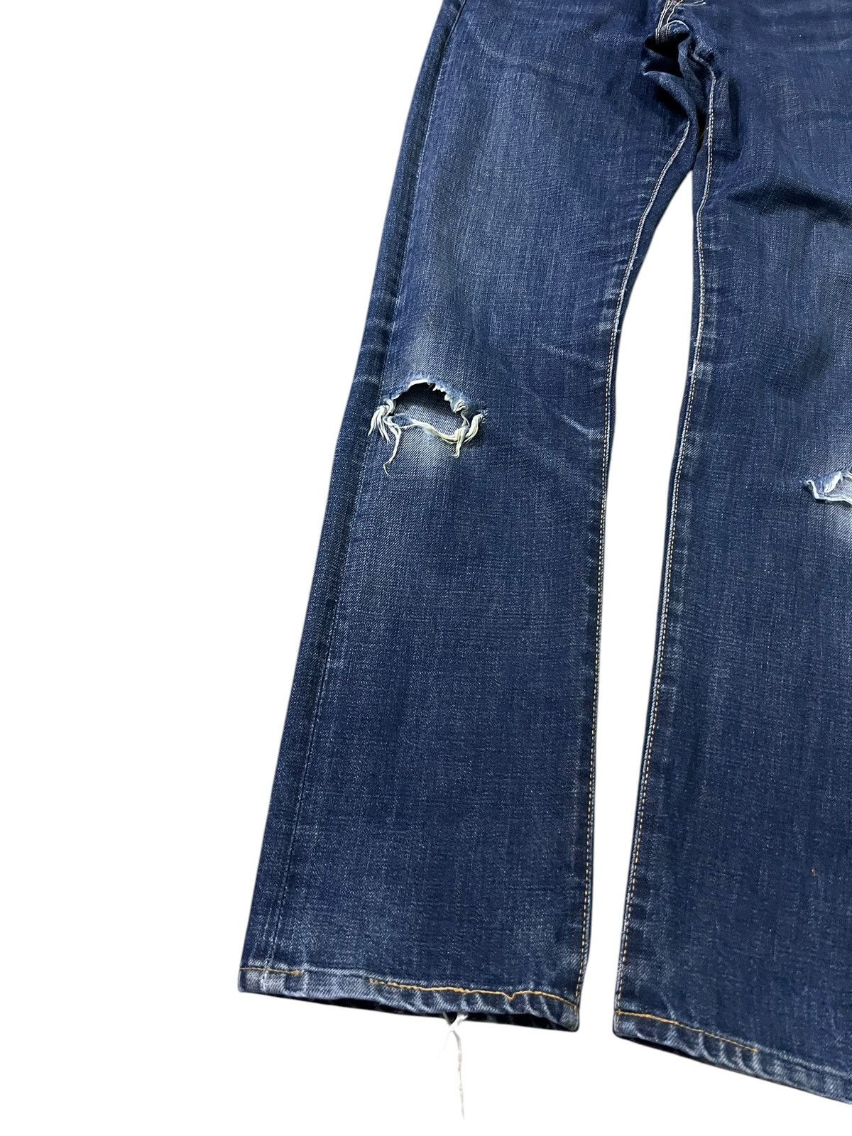 45rpm × If Six Was Nine × Le Grande Bleu (L.G.B.) Vintage 90’s Style 45rpm Distress Jeans Very Rare Size US 28 / EU 44 - 3 Thumbnail