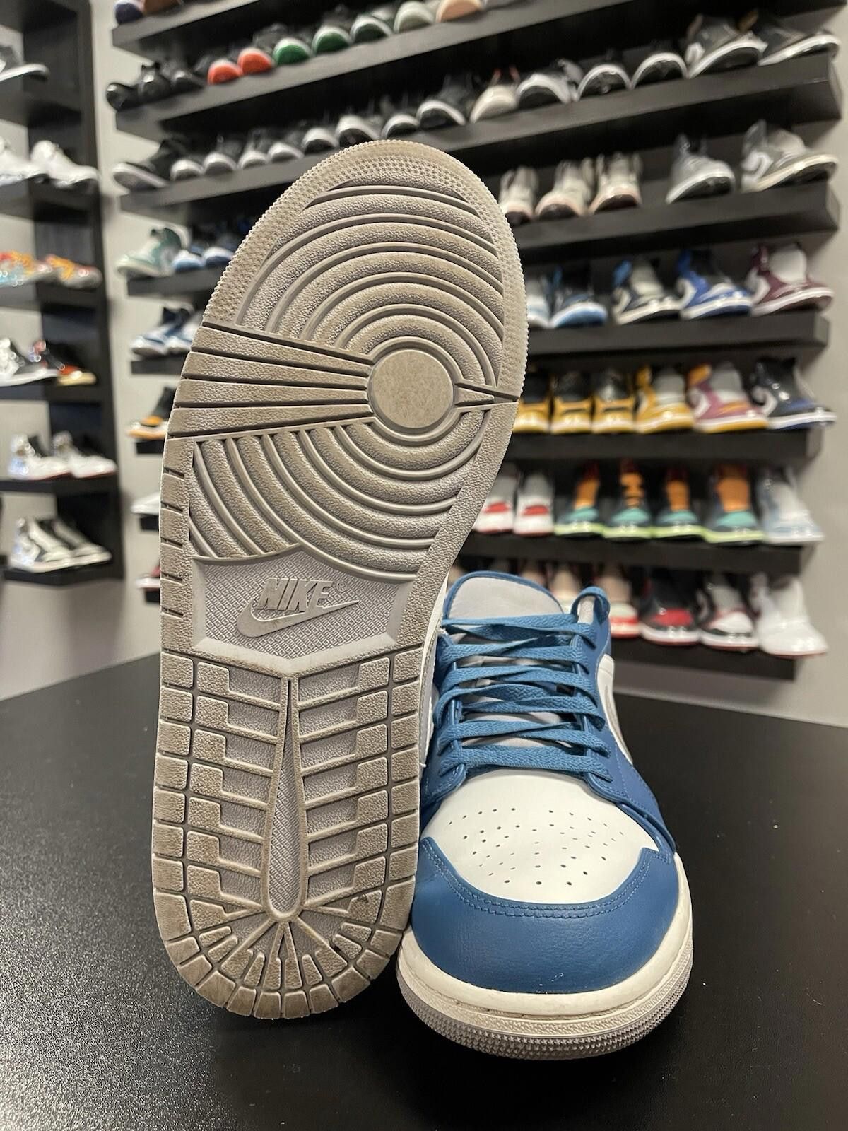 Jordan Brand Size 11.5 - Jordan 1 Low True Blue Cement 553558-412 Clean Size US 11.5 / EU 44-45 - 9 Thumbnail