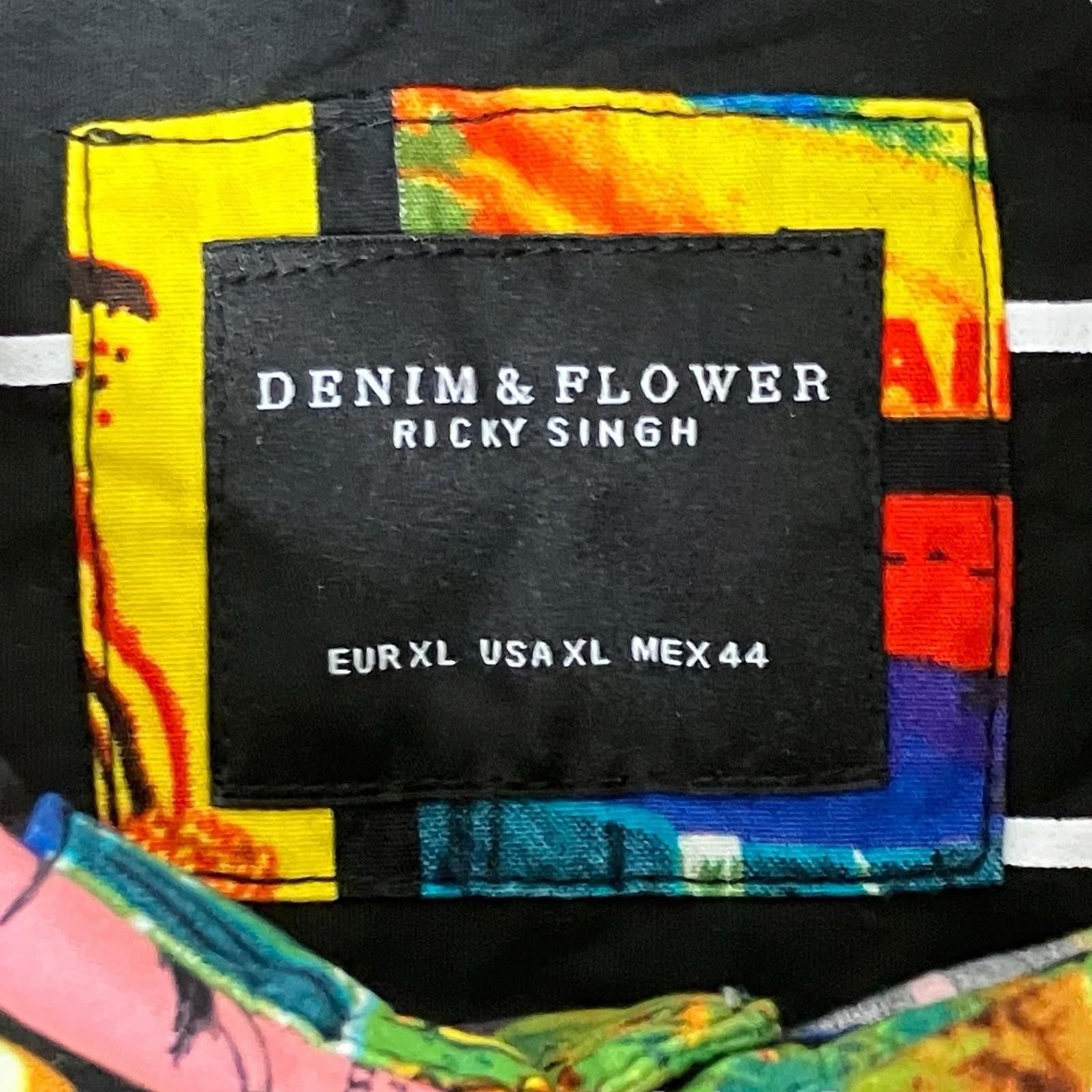 Denim & Flower Denim Flower Shirt XL Hawaii Button Up Tropical Luau Surf Size US XL / EU 56 / 4 - 4 Thumbnail