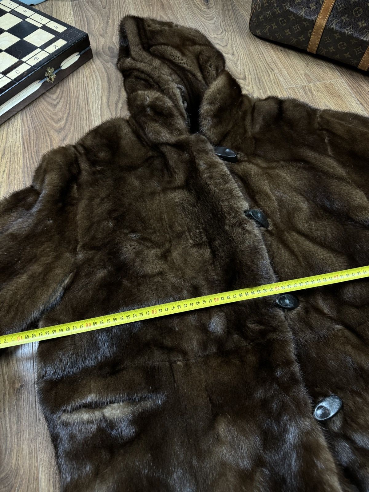 Sagafurs Rare reversible natural mink fur coat original item Size XL / US 12-14 / IT 48-50 - 7 Thumbnail