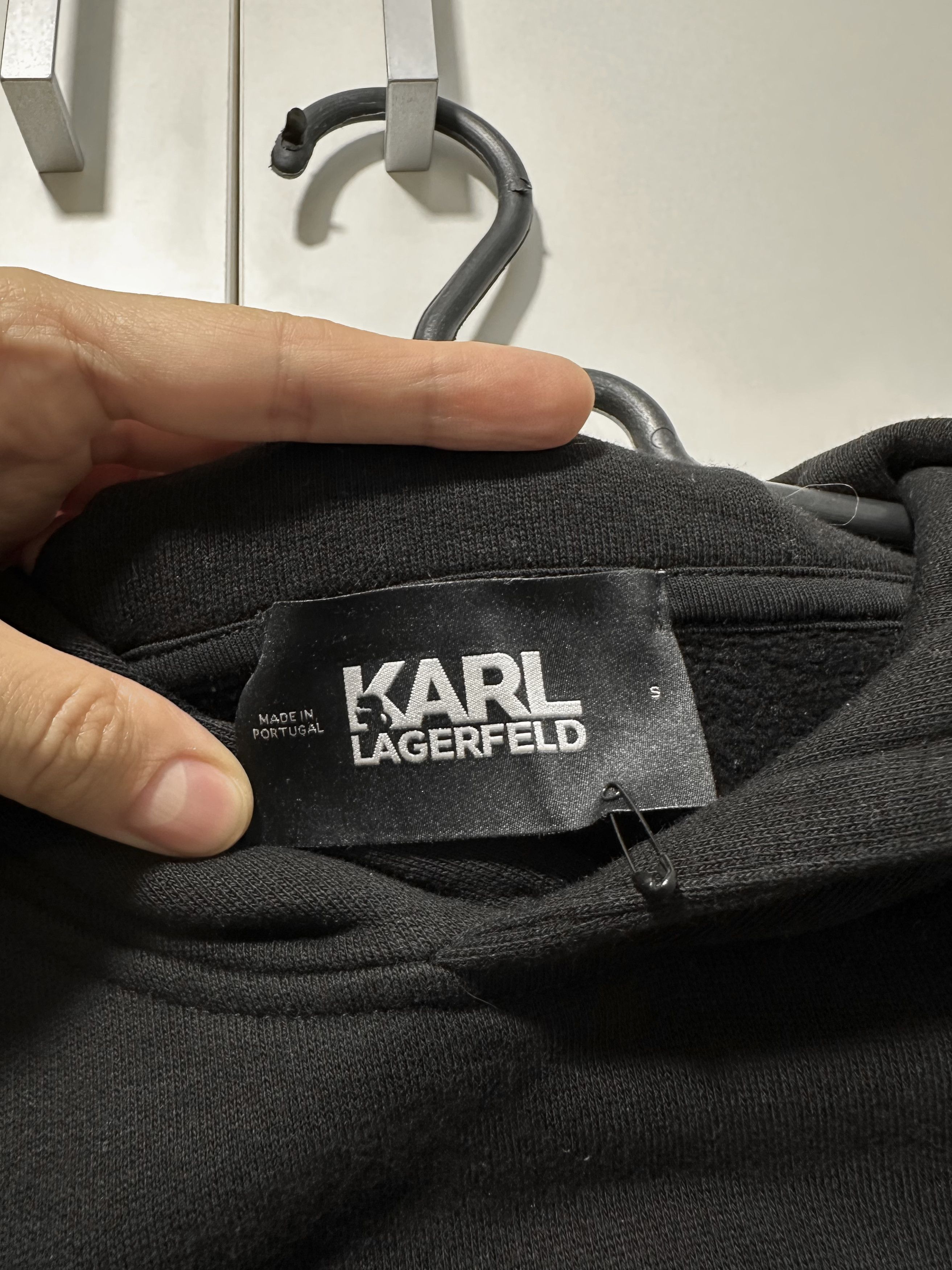 Karl Lagerfeld Karl Lagerfeld Black Logo Hoodie (S) Size S / US 4 / IT 40 - 3 Thumbnail