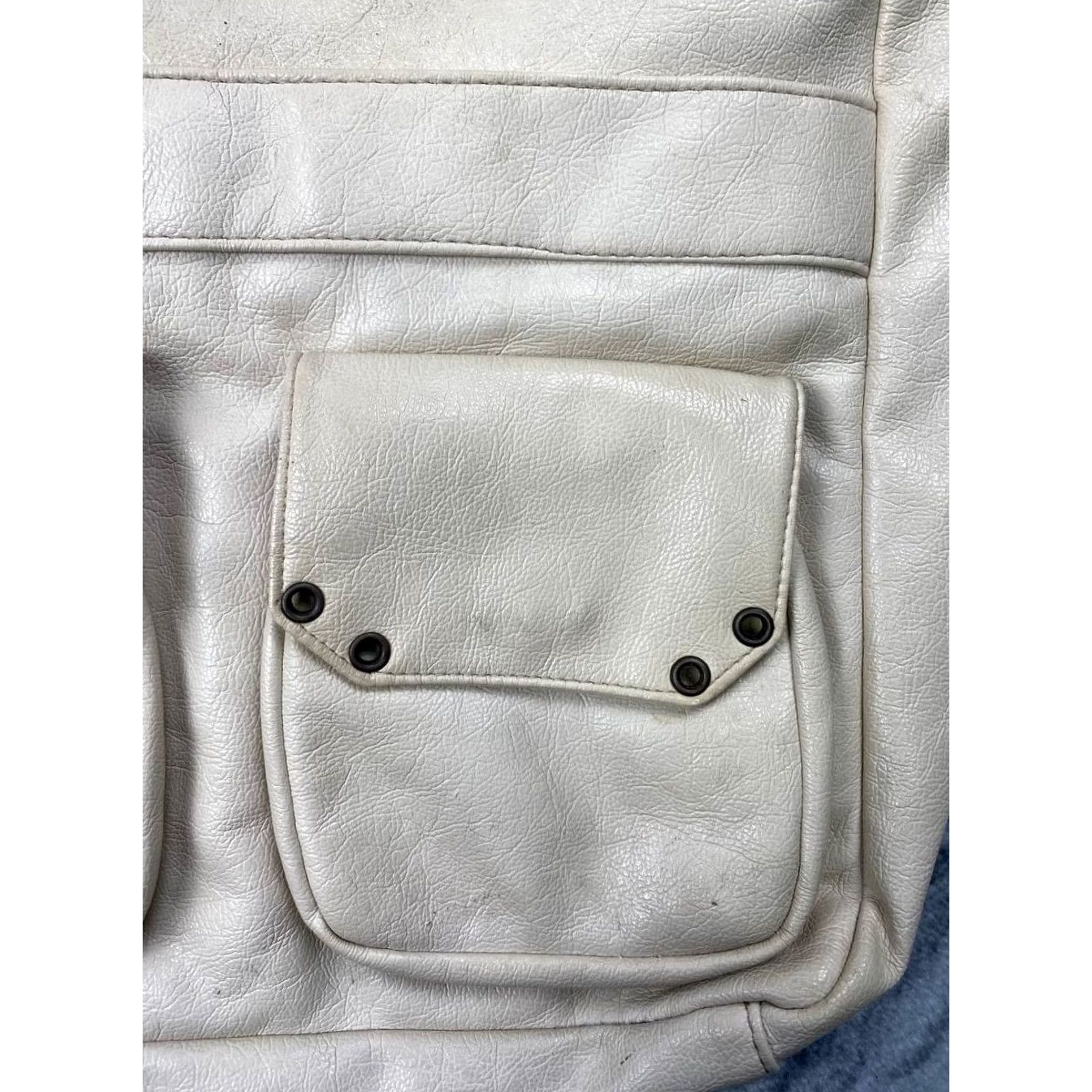 Dolce & Gabbana VINTAGE Dolce&Gabbana DG Logo Bag Leather Shoulder Beige Women Medium 29.5x31x7.5 Gold Hardware Shoulder Bag Size ONE SIZE - 6 Thumbnail