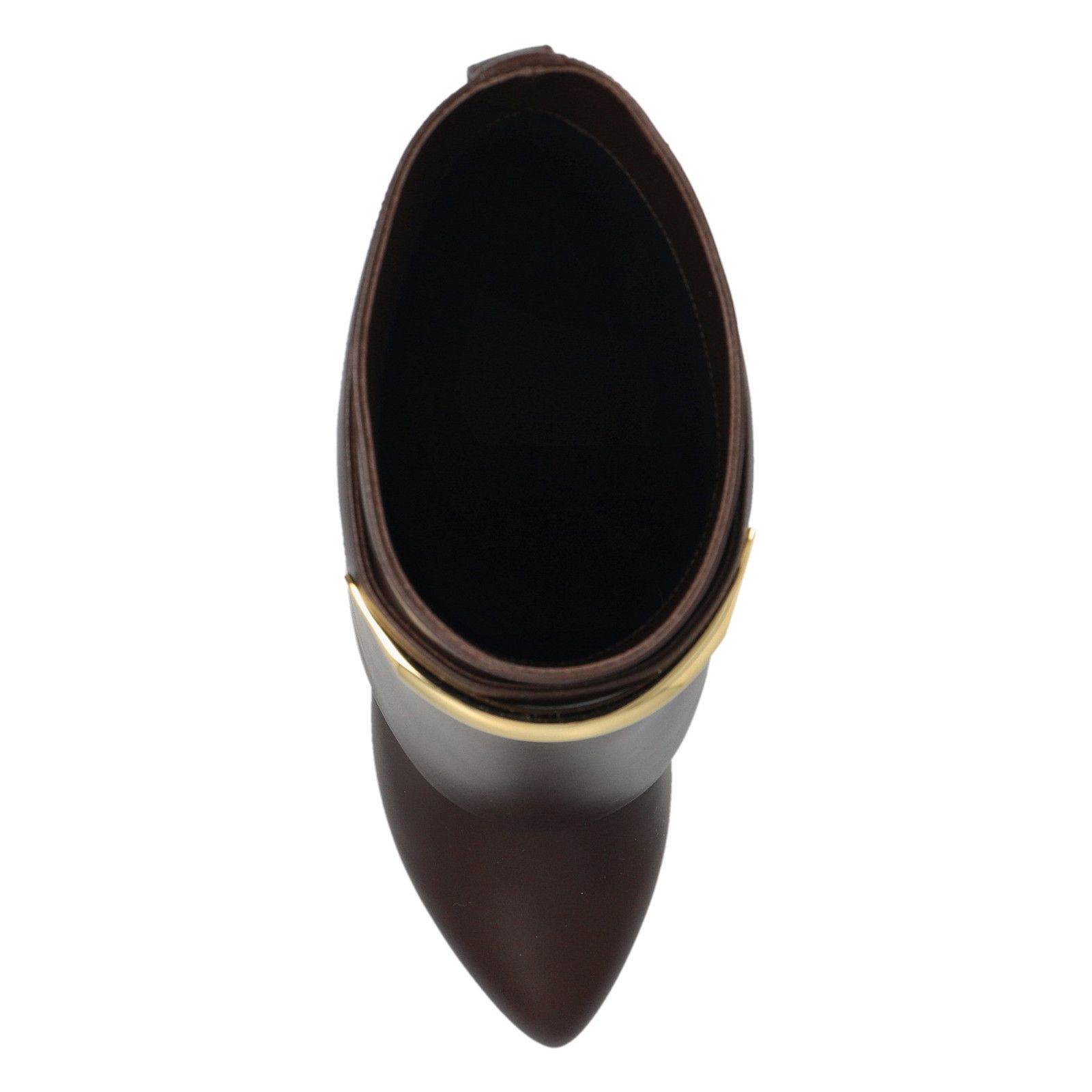 Givenchy GIVENCHY Shark Low Brown Leather 90mm Heel Wedge Ankle Boots Size US 7.5 / IT 37.5 - 4 Thumbnail