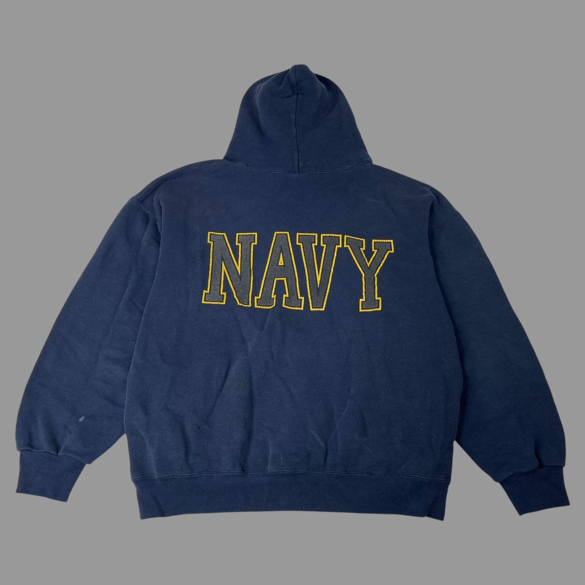 Vintage Vintage u.s. navy zip pocket hoodie Size US L / EU 52-54 / 3 - 2 Thumbnail