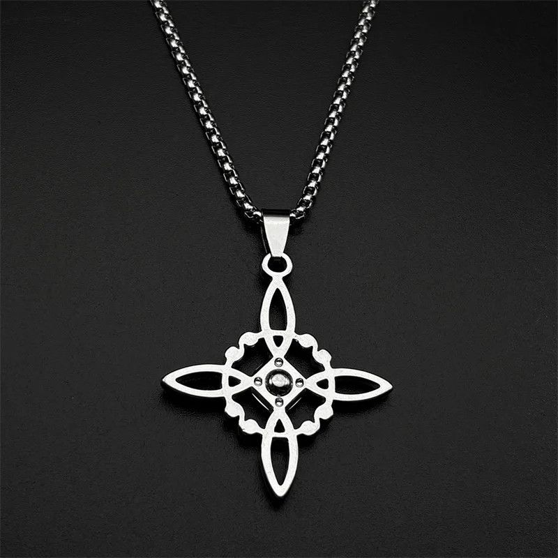 Jewelry Witch Knot Pendant Charms Necklace Emblem Size ONE SIZE - 2 Thumbnail