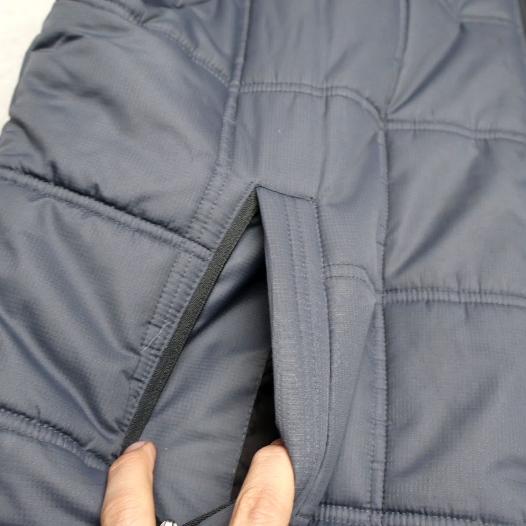 Vintage Cinch Vest Mens XL Blue Quilted Fleece Lined Insulated Puffer Winter Light Pack Size US XL / EU 56 / 4 - 2 Thumbnail