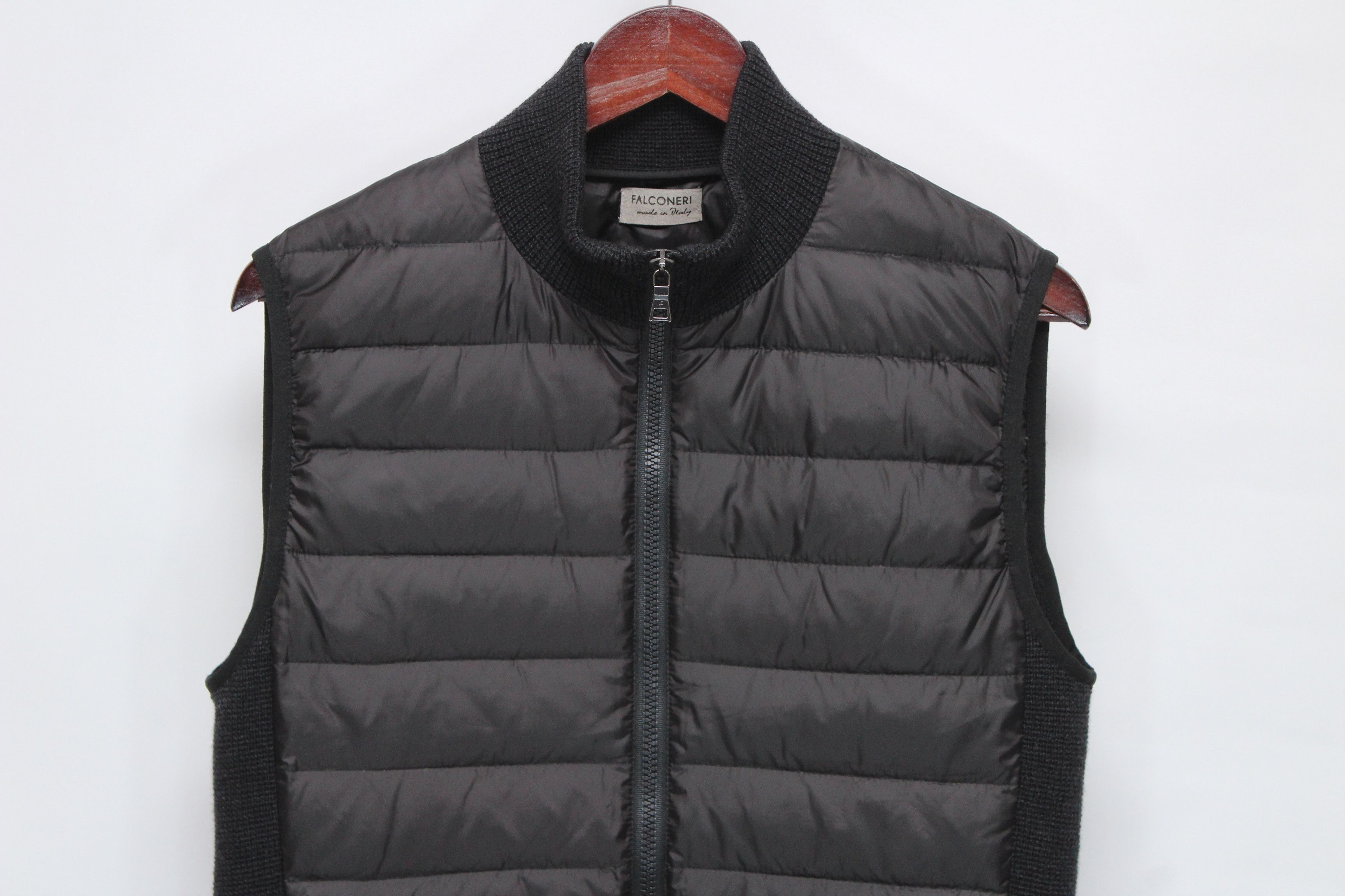 Other Falconeri Merino Wool & Down Hybrid Gilet Black - Size 48 M Size US M / EU 48-50 / 2 - 2 Thumbnail