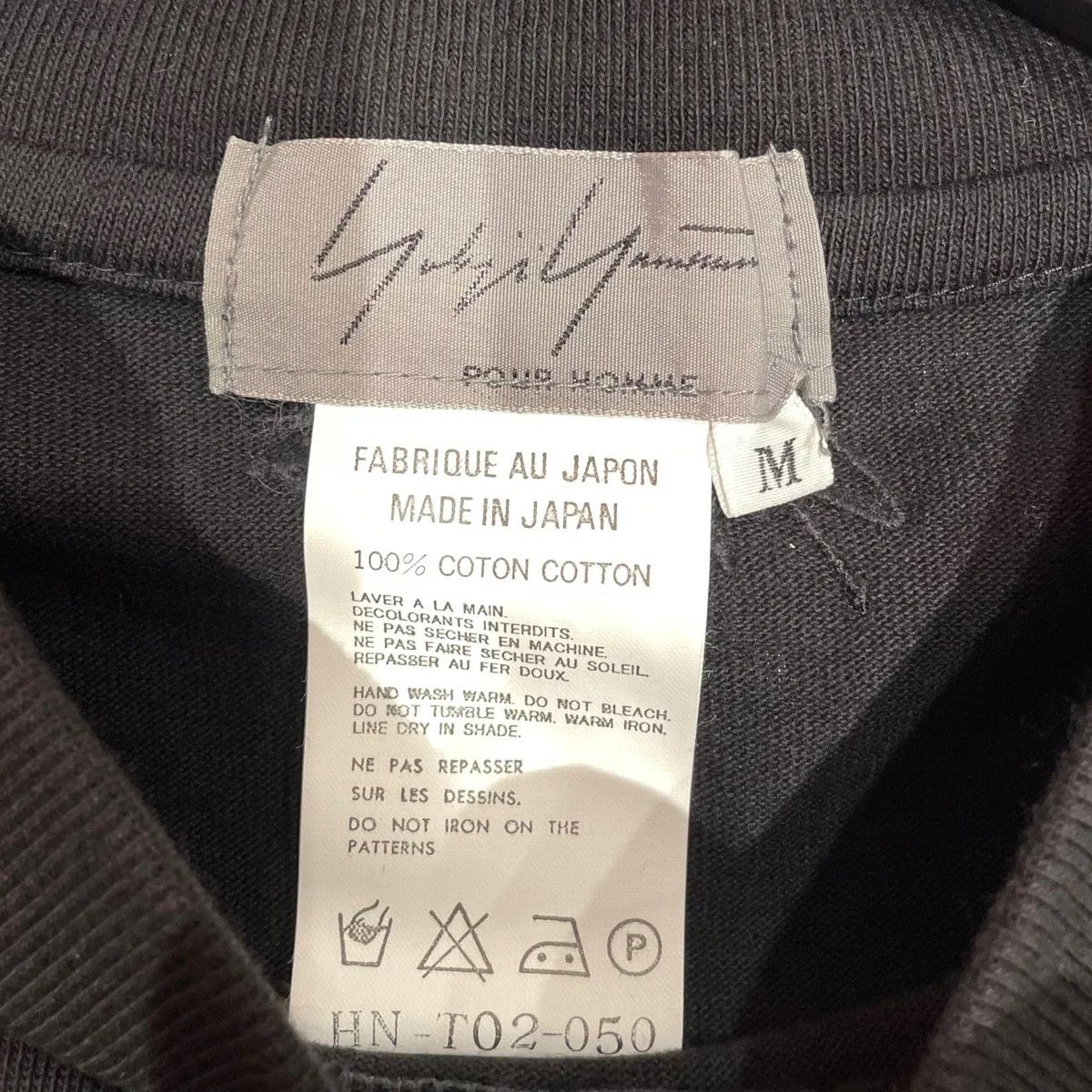 Yohji Yamamoto Yohji Yamamoto pour homme 90s/black long sleeve T-shirt Size US M / EU 48-50 / 2 - 6 Thumbnail