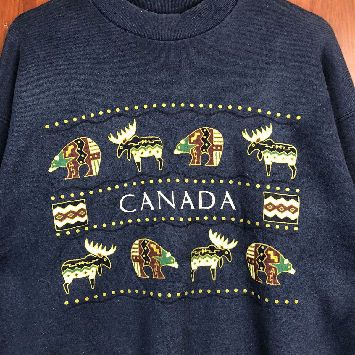 Vintage Canada vintage Dark Blue Sweathshirt #7525 Size US L / EU 52-54 / 3 - 5 Thumbnail