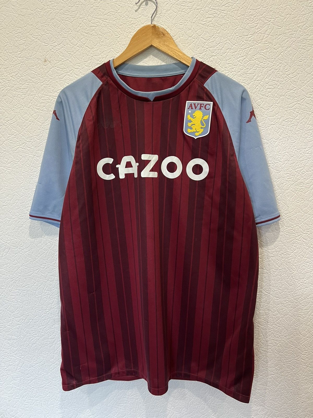 Kappa Kappa Aston Villa 2021/2022 Home Kit Soccer Jersey Football Size US L / EU 52-54 / 3 - 1 Thumbnail
