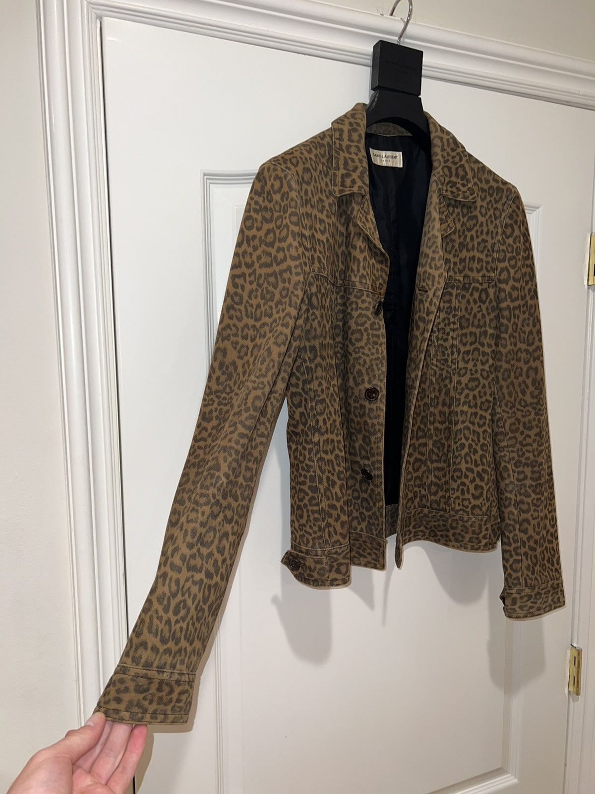 Saint Laurent Paris Saint Laurent Hedi leopard print jacket Size US S / EU 44-46 / 1 - 2 Thumbnail