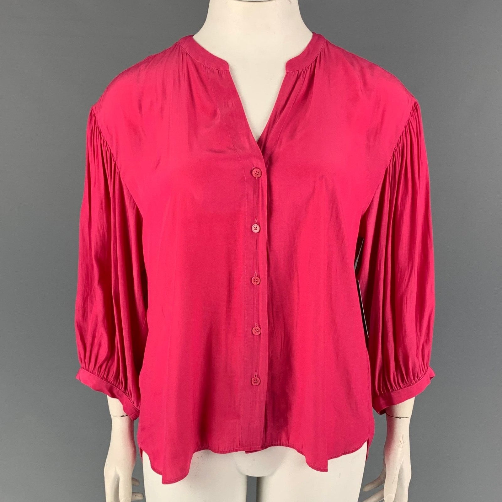 Other GERARD DAREL Size 14 Fuchsia Polyester Casual Top Size XL / US 12-14 / IT 48-50 - 1 Thumbnail