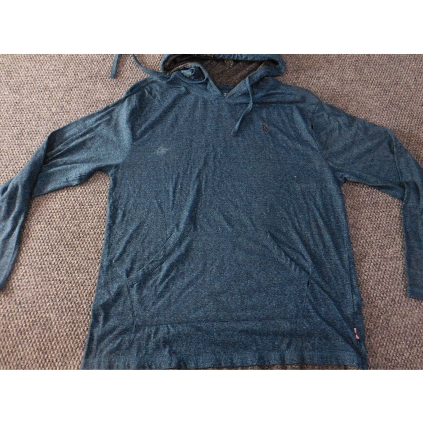 English Laundry Lions Crest Hoodie Mens Large Blue English Laundry Pullover Zip Knit Zipper Regular Long Sleeve Size US L / EU 52-54 / 3 - 2 Thumbnail