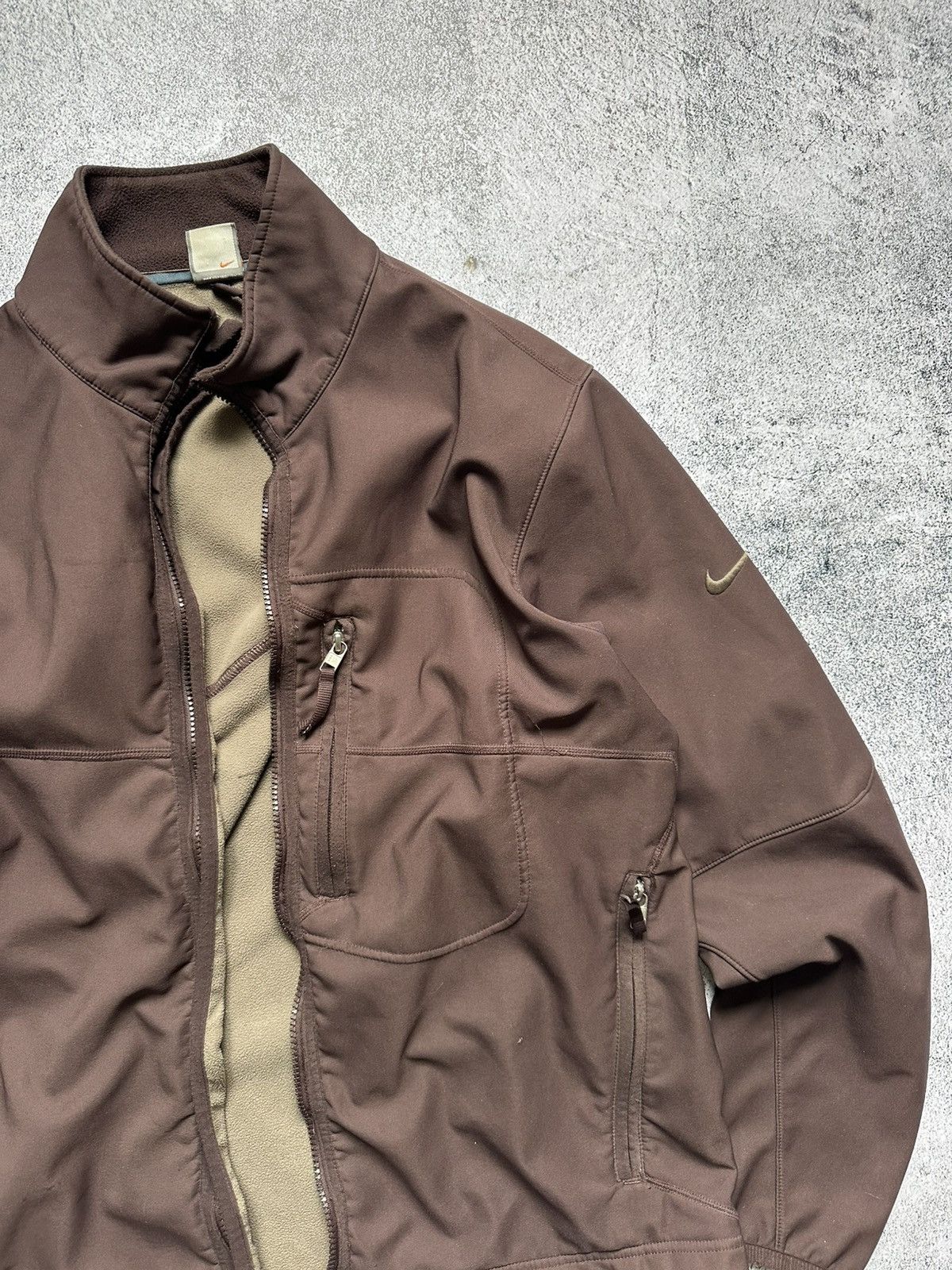 Nike Vintage Nike Jacket Technology Brown Fit Y2K Size US L / EU 52-54 / 3 - 3 Thumbnail