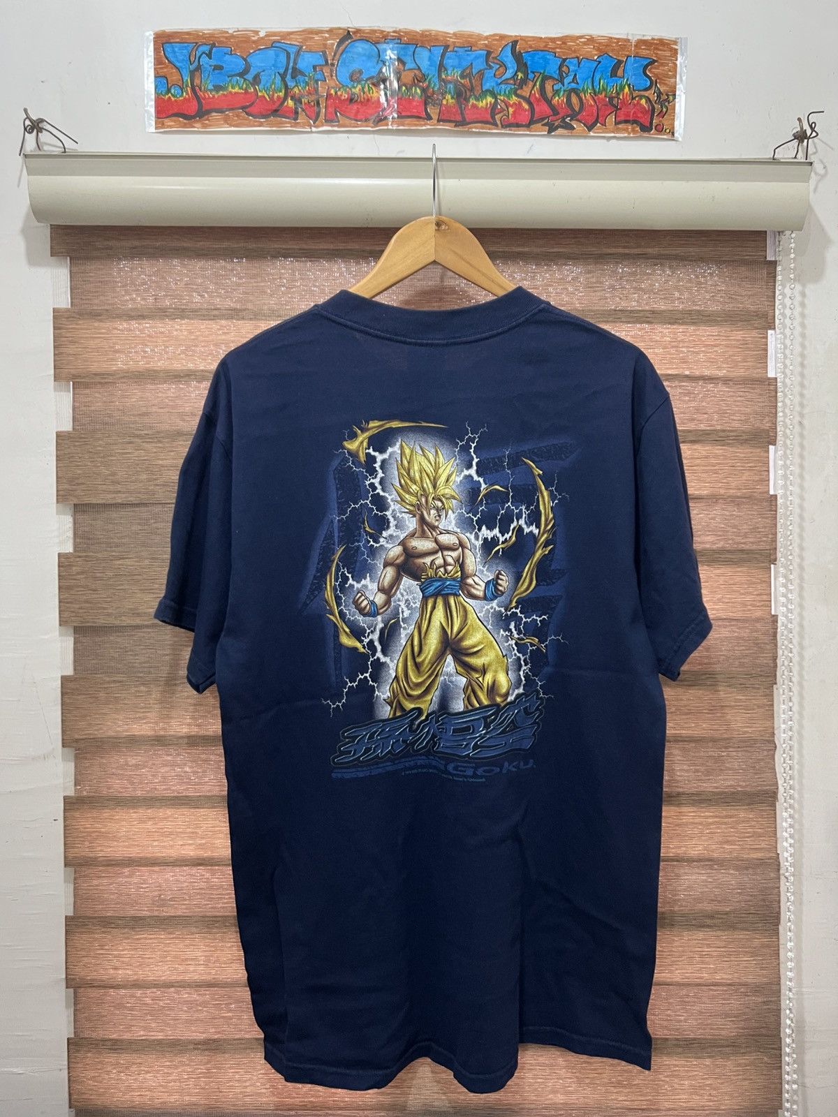 Vintage Vintage 90s Dragonball Z GOKU Supersaiyan Solo Anime Size US L / EU 52-54 / 3 - 1 Thumbnail