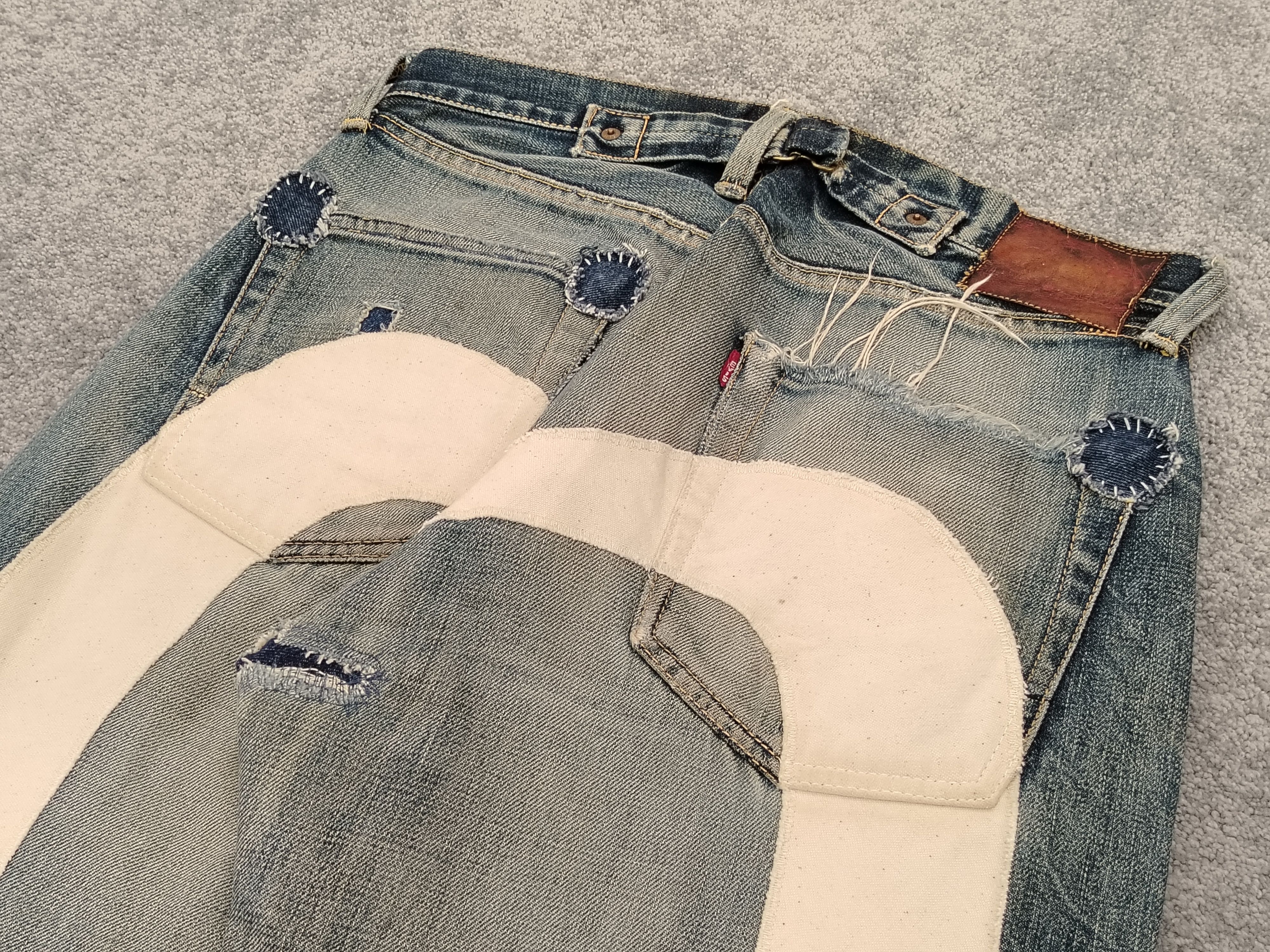 Evisu Evisu Jeans Vintage (Evis) Daicock Boro Remaked Size US 32 / EU 48 - 5 Thumbnail