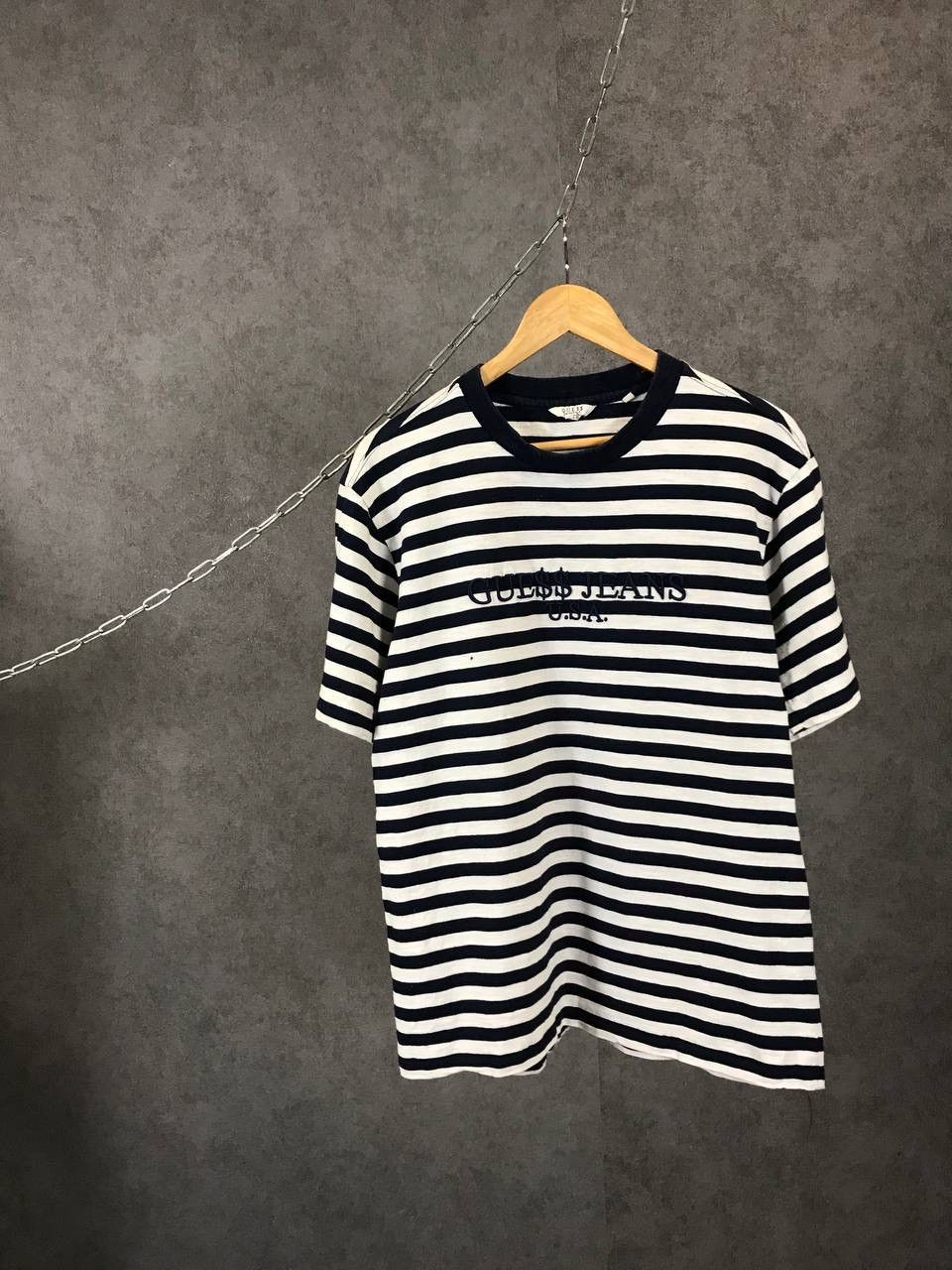 Guess x Asap Rocky striped designer tee Short Sleeve T Shirts