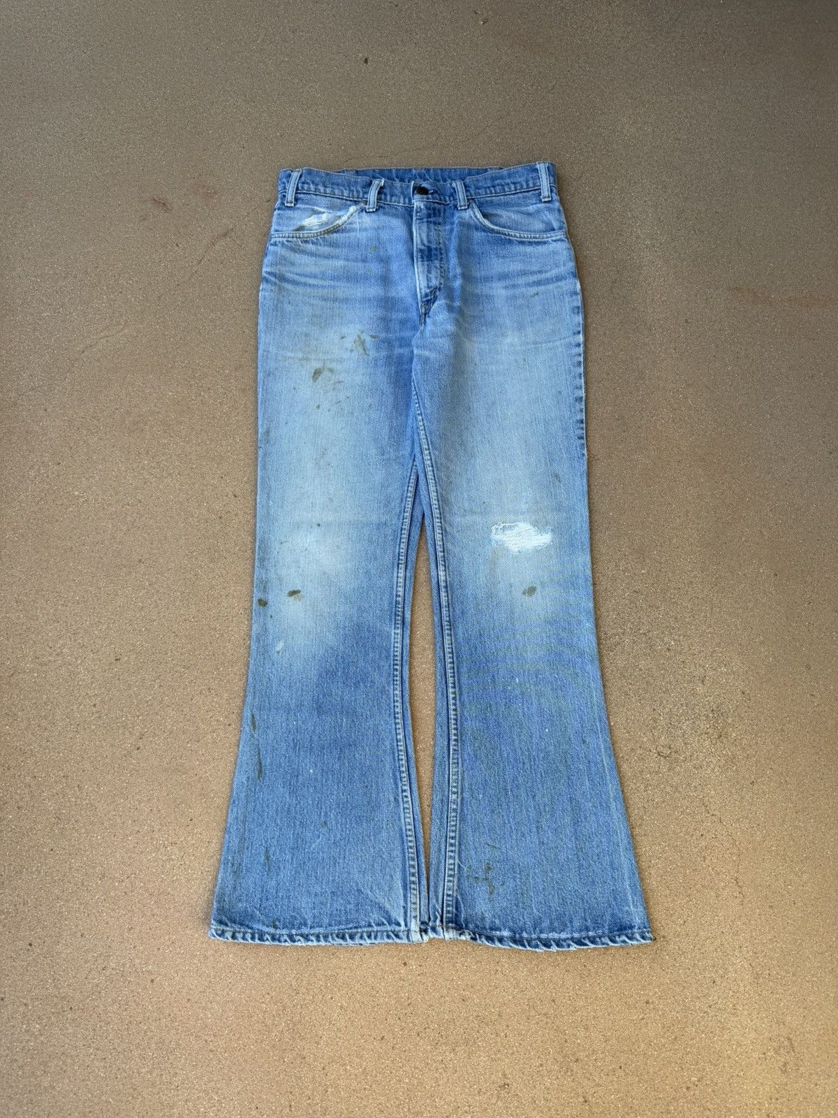 Vtg 70’s Levi’s 646 Orange Tab Bellbottom Flare Jeans 32x30