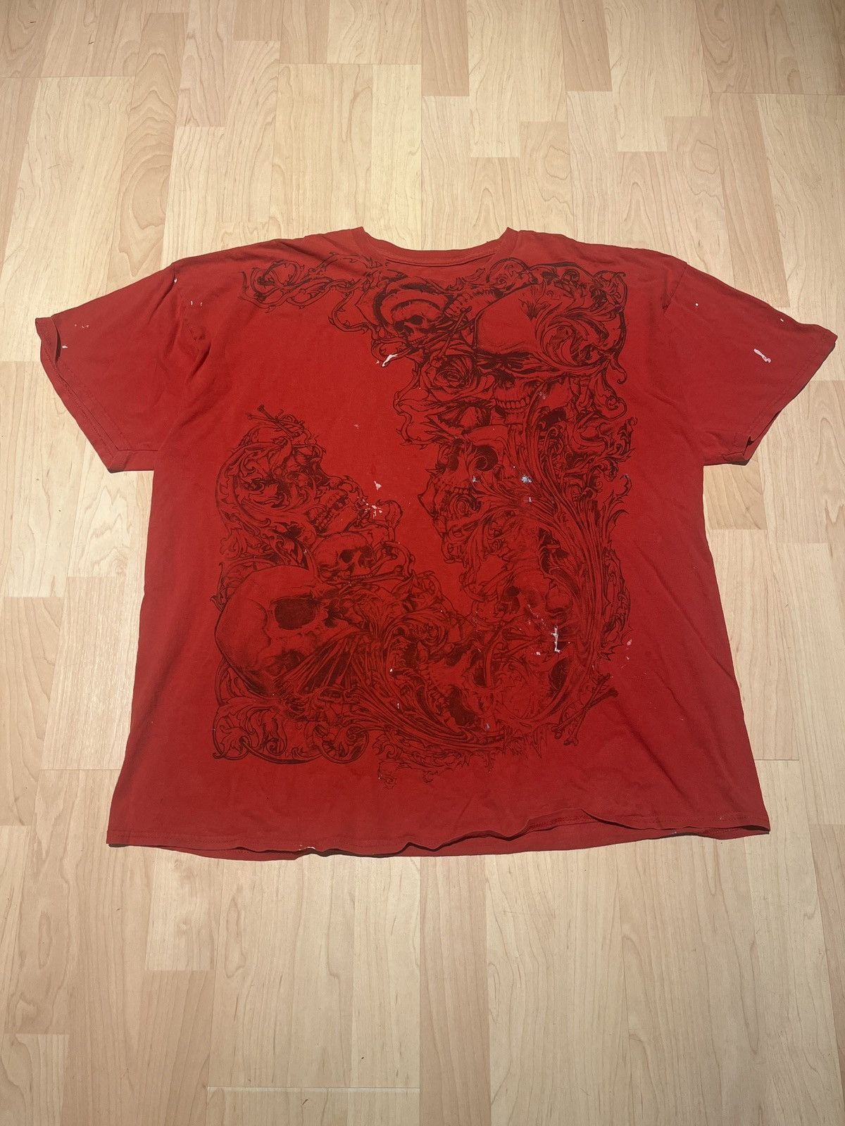 Affliction × Tapout Crazy y2k aop tribal skull affliction tee Size US XL / EU 56 / 4 - 1 Thumbnail