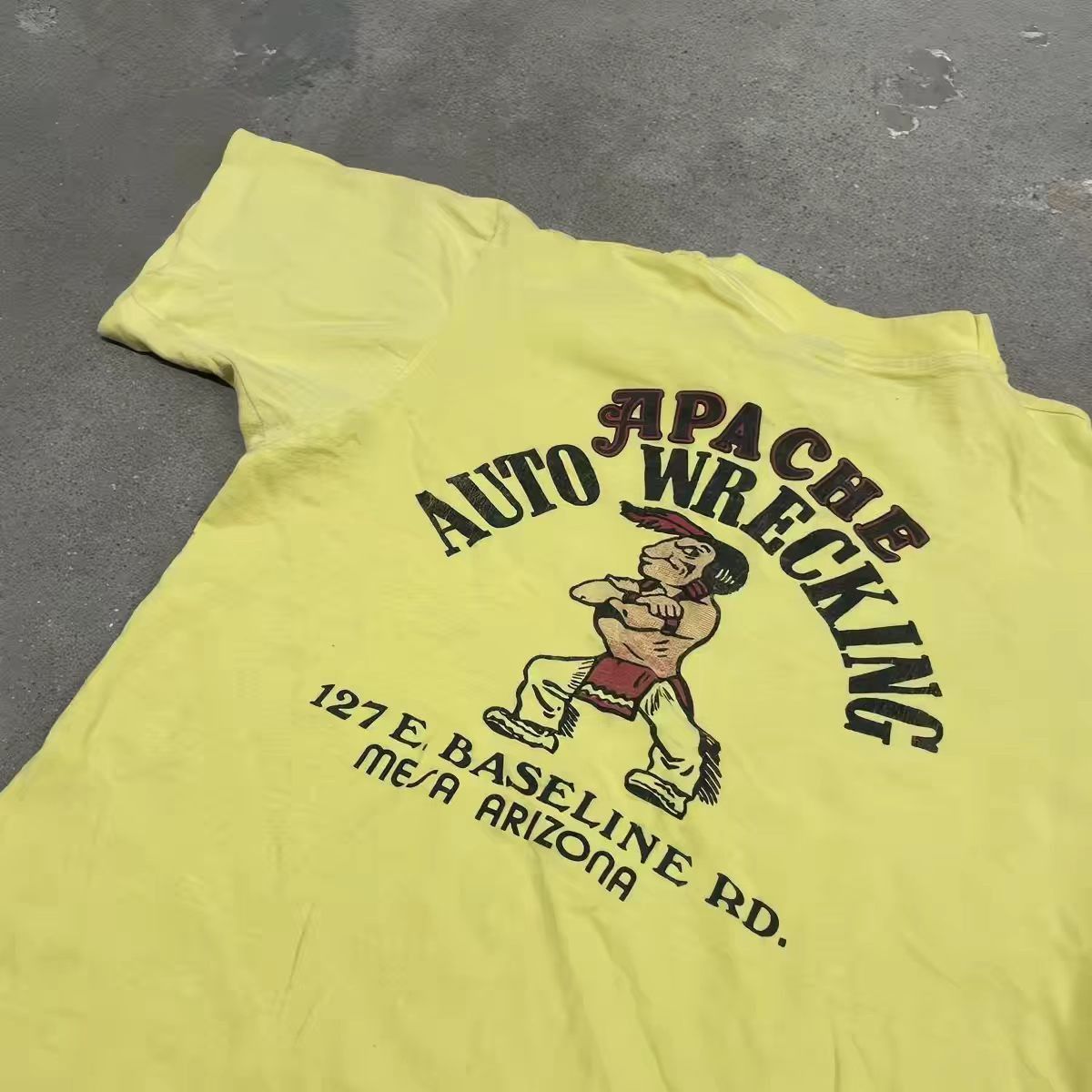 Vintage Yellow Casual Cartoon Print Tshirt Size US M / EU 48-50 / 2 - 2 Thumbnail