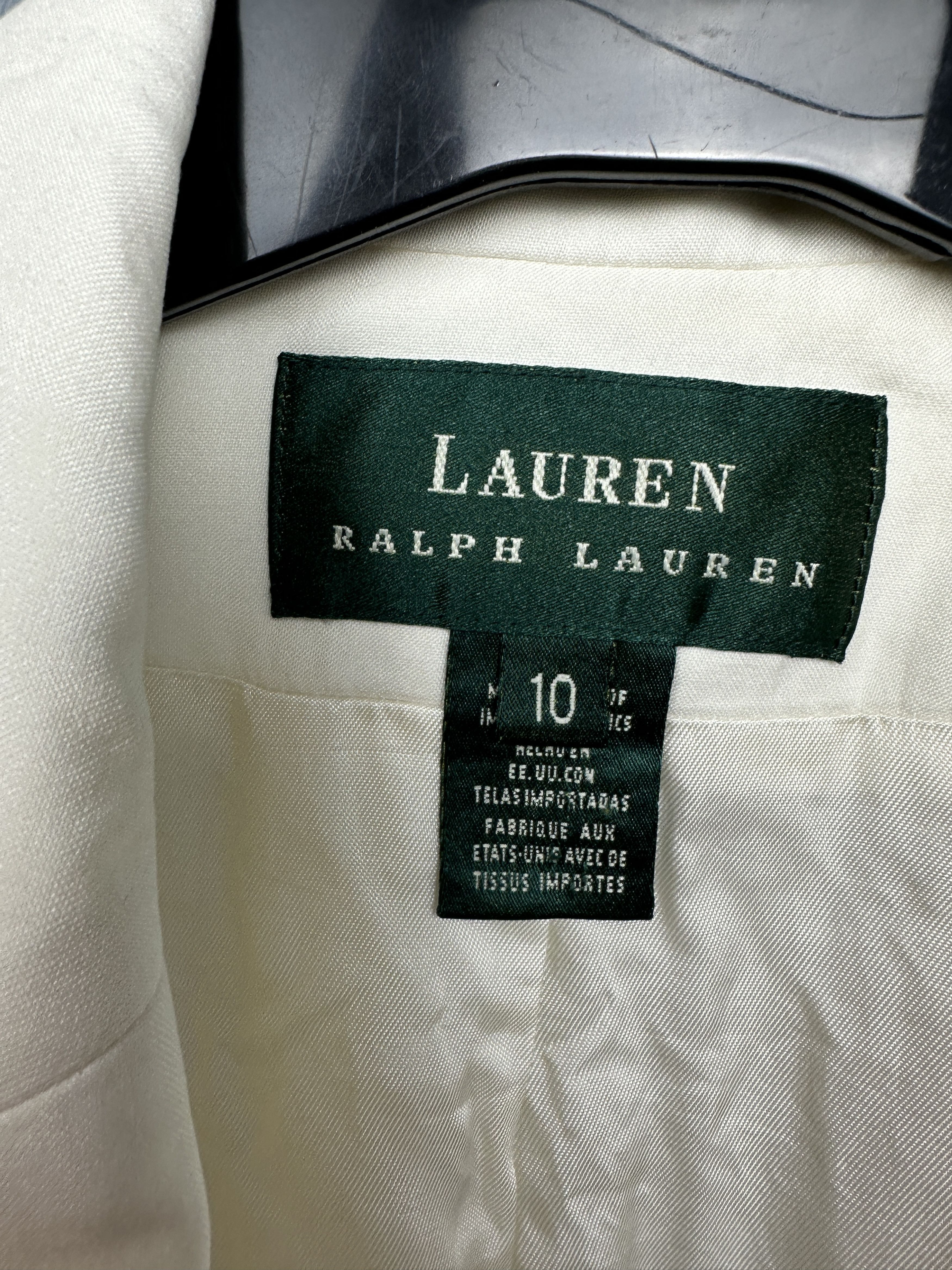 Polo Ralph Lauren × Ralph Lauren × Vintage Polo Ralph Lauren Womens Cotton-Silk Blazer Jacket Size L / US 10 / IT 46 - 3 Thumbnail