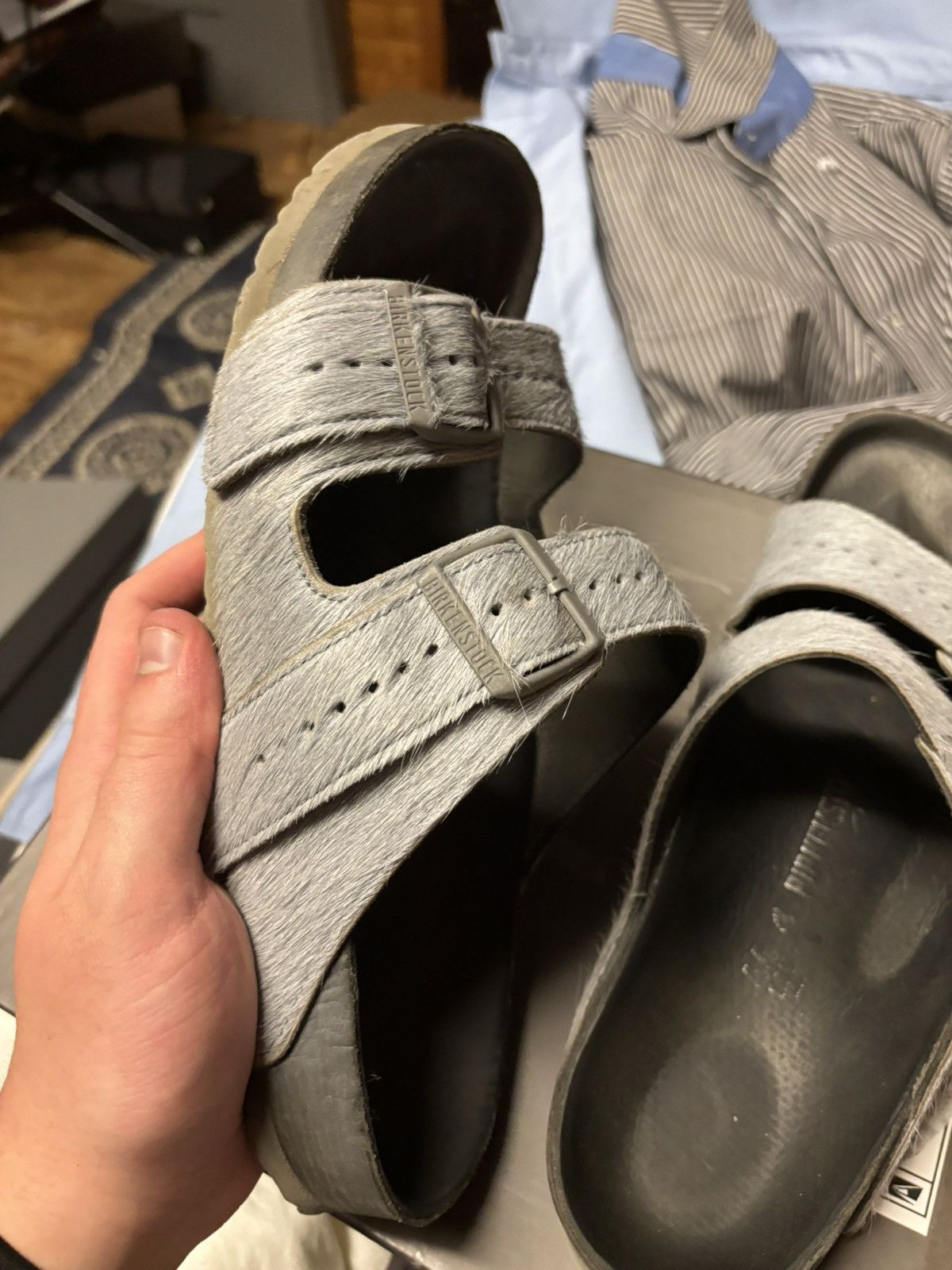Birkenstock × Rick Owens rick owen’s pony hair birks Size US 11 / EU 44 - 5 Thumbnail