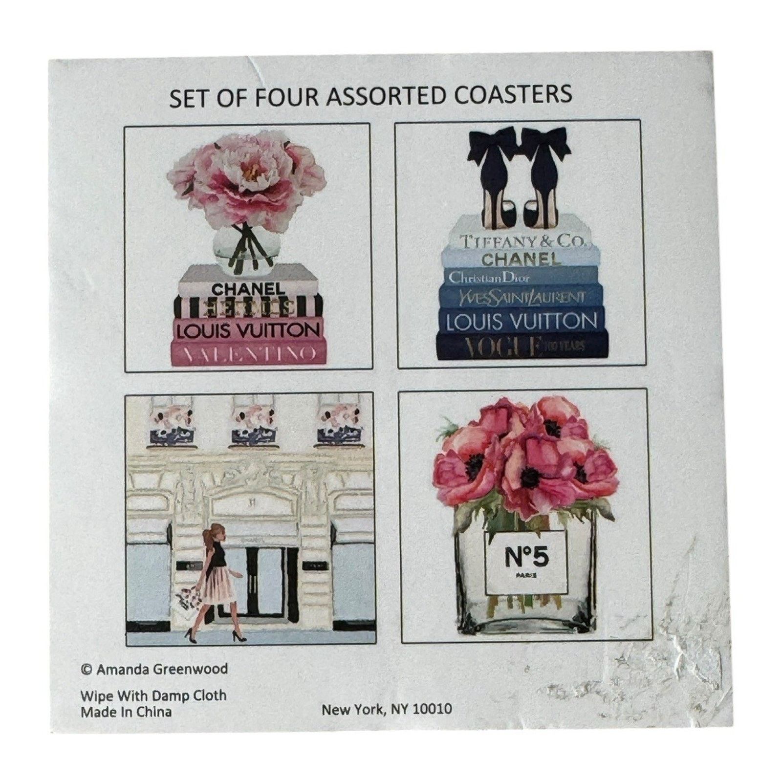 Other Amanda Greenwood Couture Ceramic Coasters Luxury Glam Set Size ONE SIZE - 9 Thumbnail