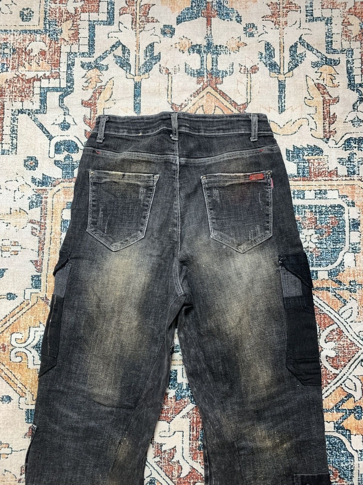 Other Spider Cargo Black Vertigo Trouser Flared Pants Rework Size US 30 / EU 46 - 7 Thumbnail