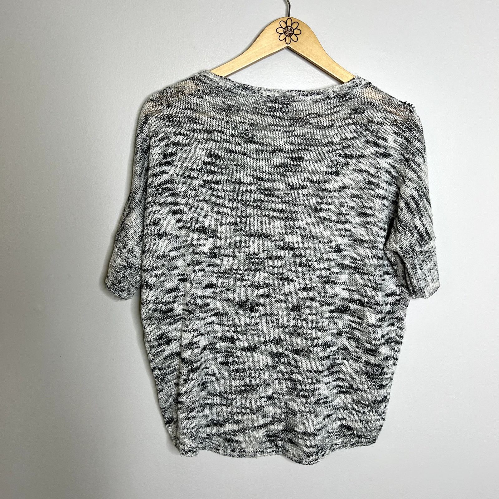 Other Eyelash Couture Gray Marled Knit Sweater Size XS / US 0-2 / IT 36-38 - 5 Thumbnail
