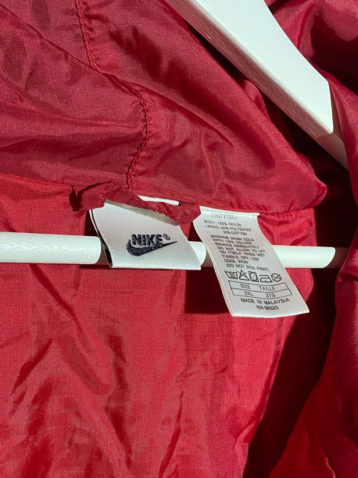 Nike 🔥 VINTAGE 90s NIKE JUST DO IT RARE NYLON JACKET Size US XXL / EU 58 / 5 - 16 Thumbnail