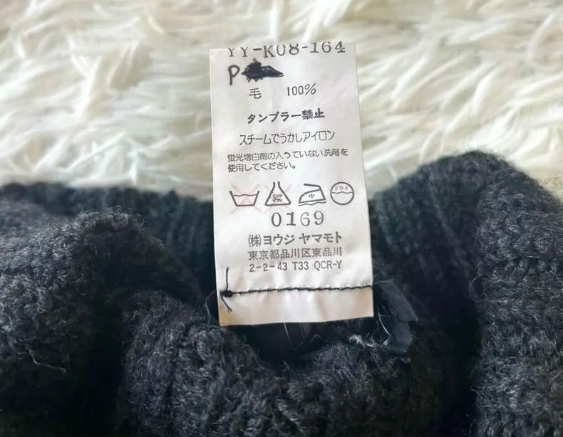 Yohji Yamamoto Yohji Yamamoto High Neck Cable Rib Cable Knit Bell Sleeve S Size US L / EU 52-54 / 3 - 9 Thumbnail