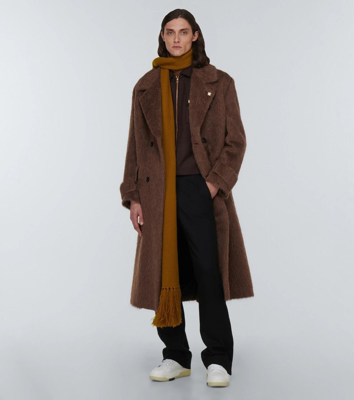 Amiri o1y0525 Size : OS / Logo Scarf in Brown Size ONE SIZE - 4 Thumbnail