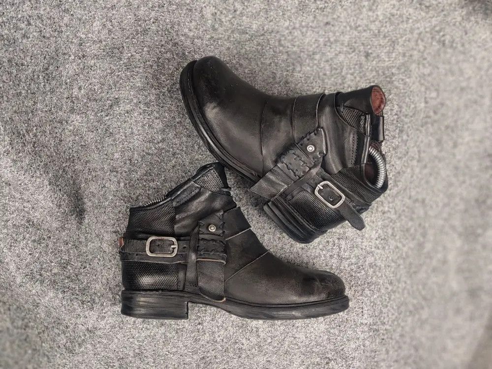 A.S.98 A.S.98 Vintage Durable Leather Zip buckles Ankle Boots Size US 6 / IT 36 - 1 Thumbnail