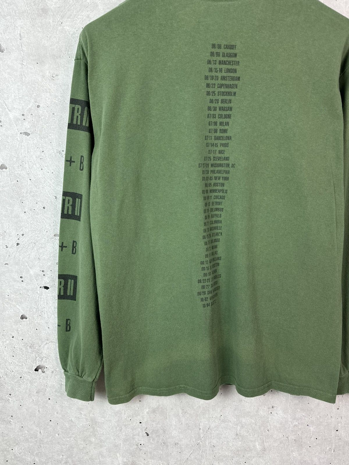 Jay-Z Jay-Z x Beyonce OTR 2 World Tour Green Printed Long Sleeve Size US L / EU 52-54 / 3 - 8 Thumbnail