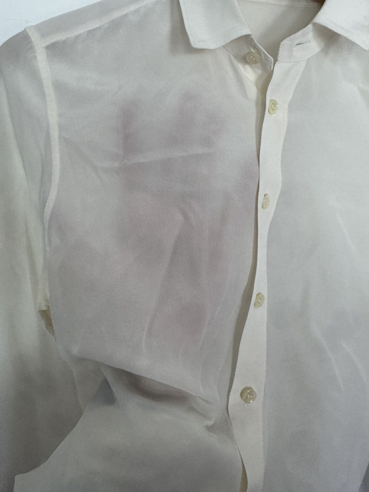 Saint Laurent Paris Silk Ivory Shirt Size US XS / EU 42 / 0 - 2 Thumbnail