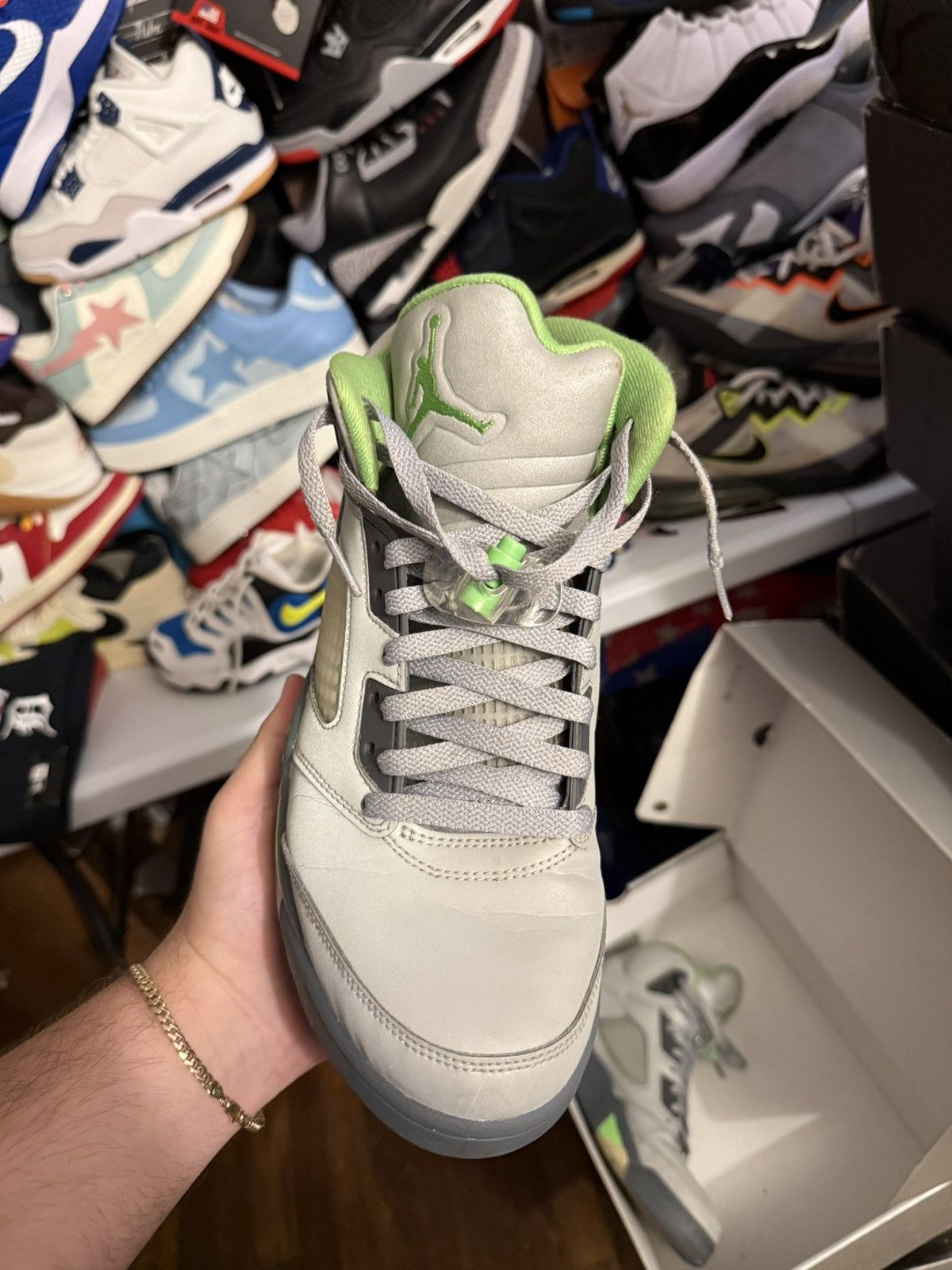 Jordan Brand Jordan retro 5 green bean size 9 Size US 9 / EU 42 - 2 Thumbnail