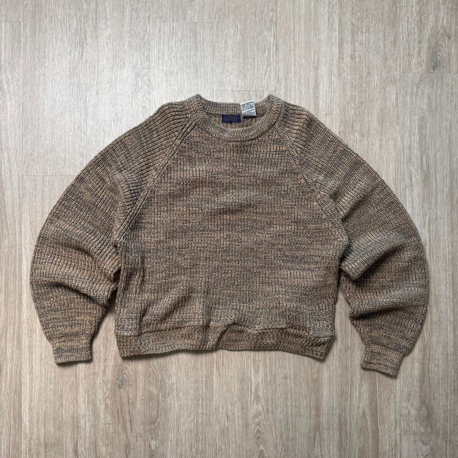 Vintage 90s brown knitwear sweater Size M / US 6-8 / IT 42-44 - 1 Thumbnail