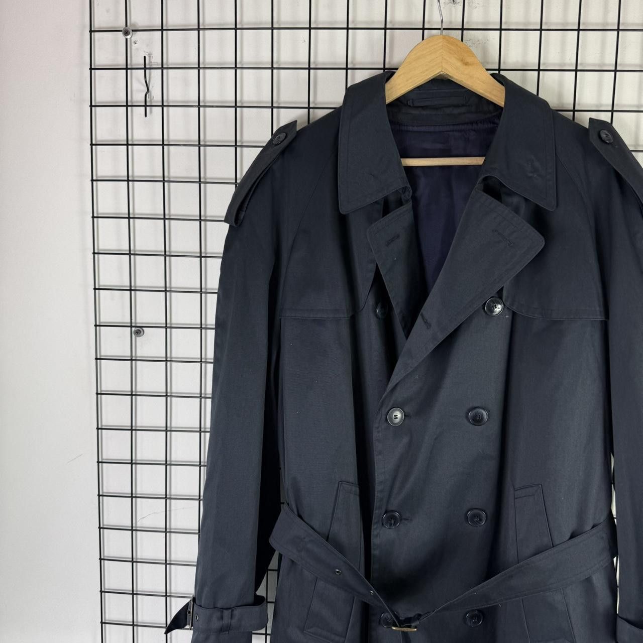 Vintage Trench Coat Navy Vintage With Wool Lining Retro Size US L / EU 52-54 / 3 - 7 Thumbnail