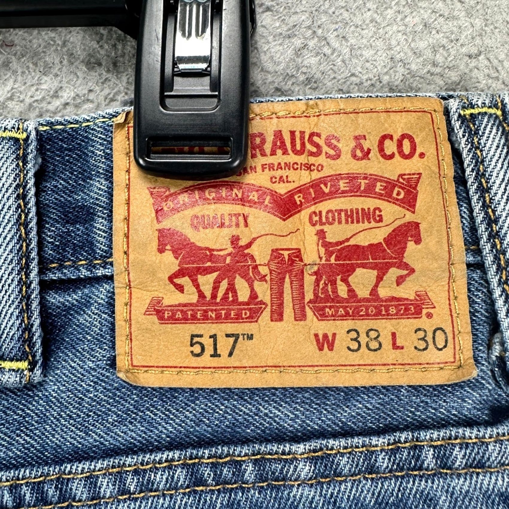 Levi's Levi'S 517 Bootcut Jeans - Mens 38X30 Blue Red Tab - Pre-Owned Excellent Condition | Denim Pants Size US 38 / EU 54 - 5 Thumbnail