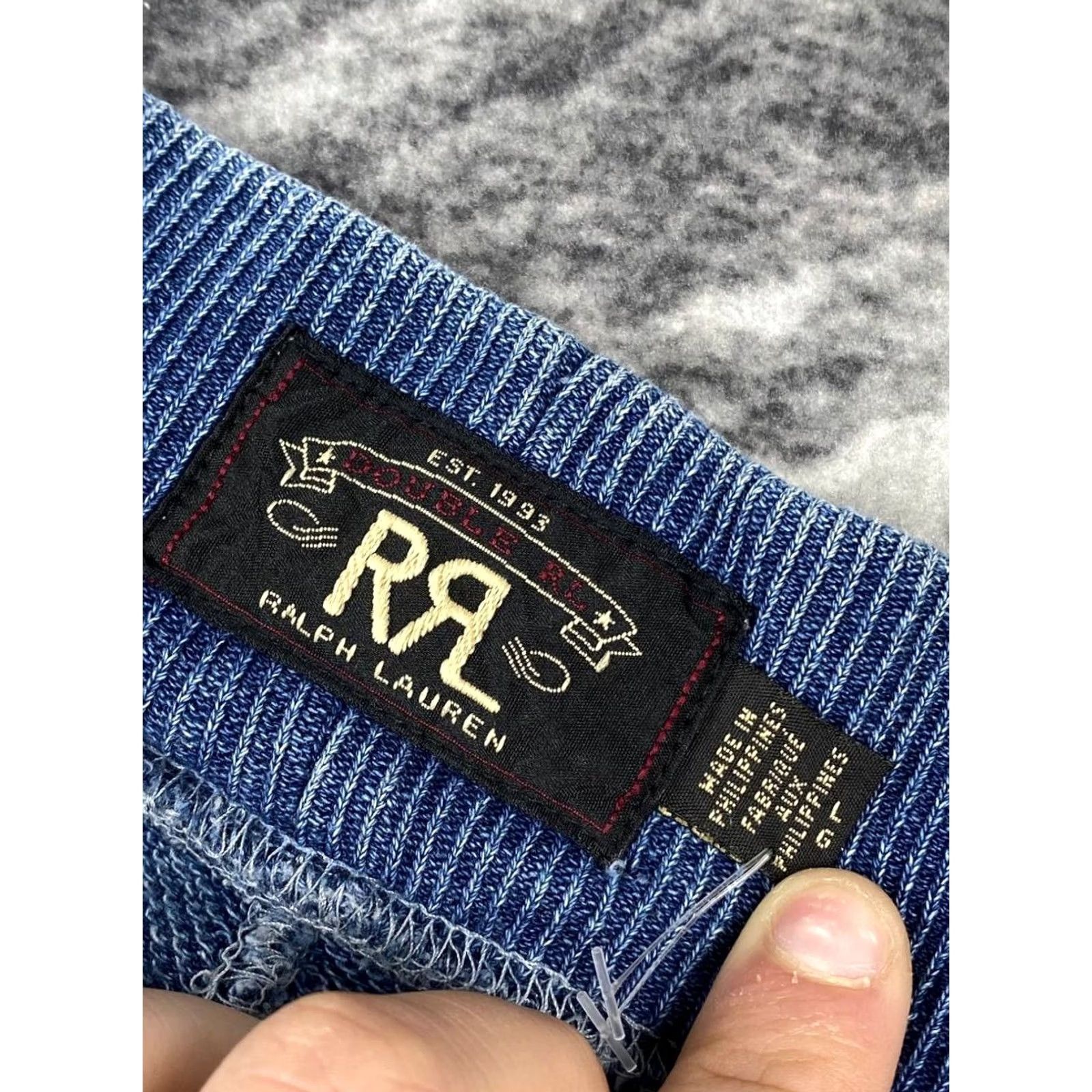 Ralph Lauren Ralph Lauren RRL Indigo Cotton Sweatpants Men L Blue Size US 33 - 7 Thumbnail