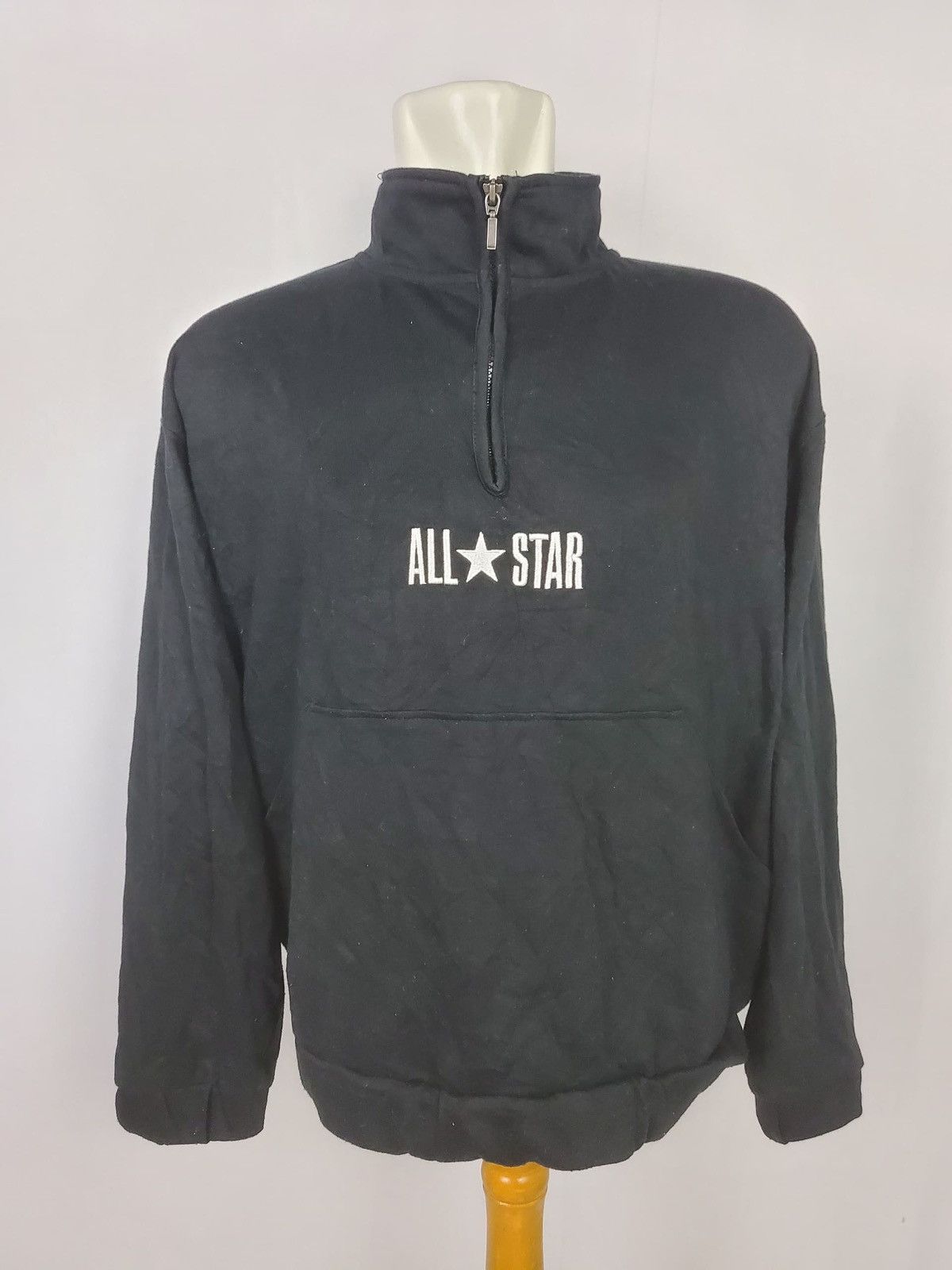 Converse × Vintage 90's CONVERSE ALL STAR ZIPPER JACKET Size US L / EU 52-54 / 3 - 1 Thumbnail