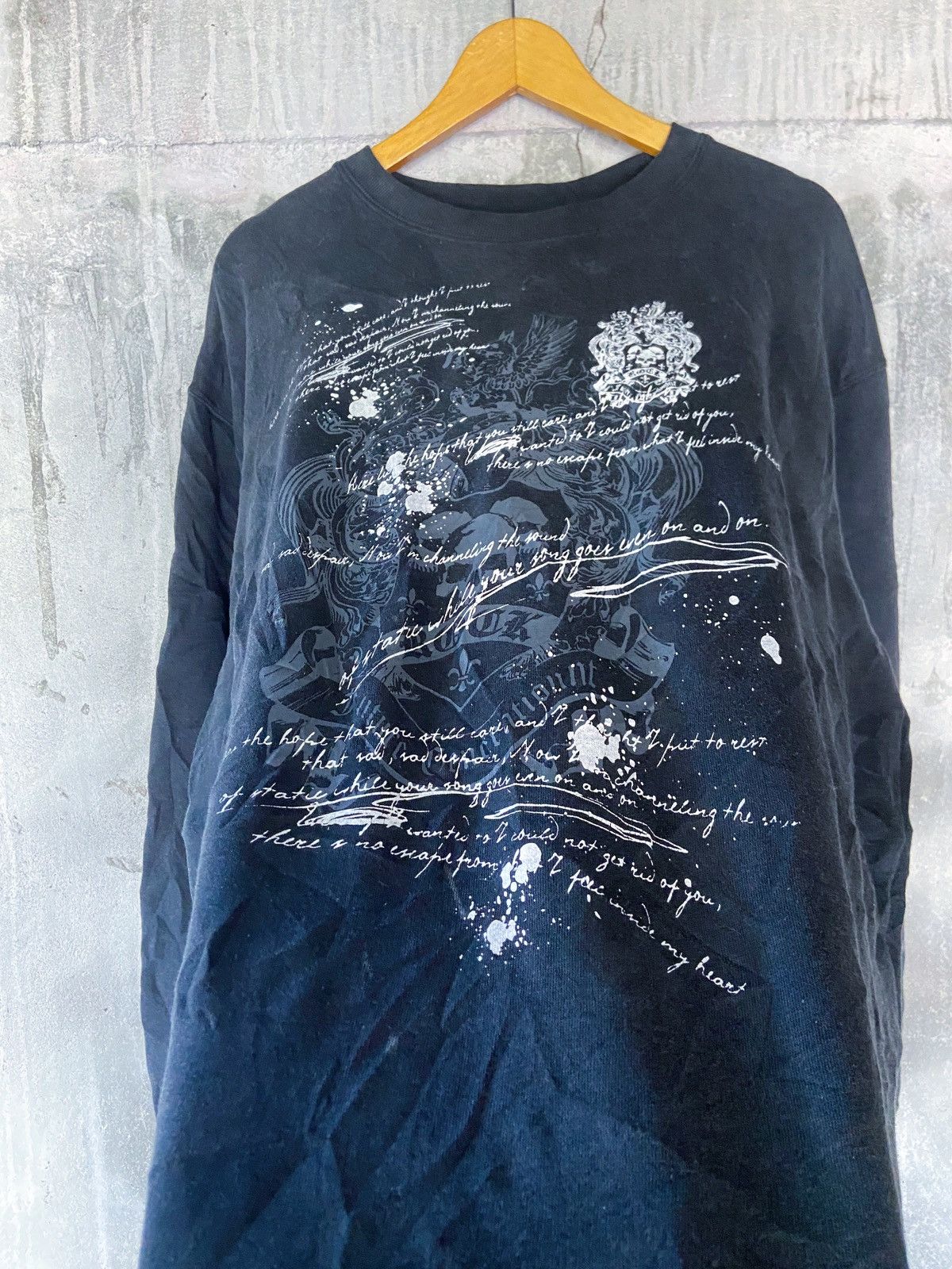 Beauty Beast × Hysteric Glamour × Japanese Brand ROCK SKULL POEM SWEATSHIRT JAPAN Size US XL / EU 56 / 4 - 2 Thumbnail