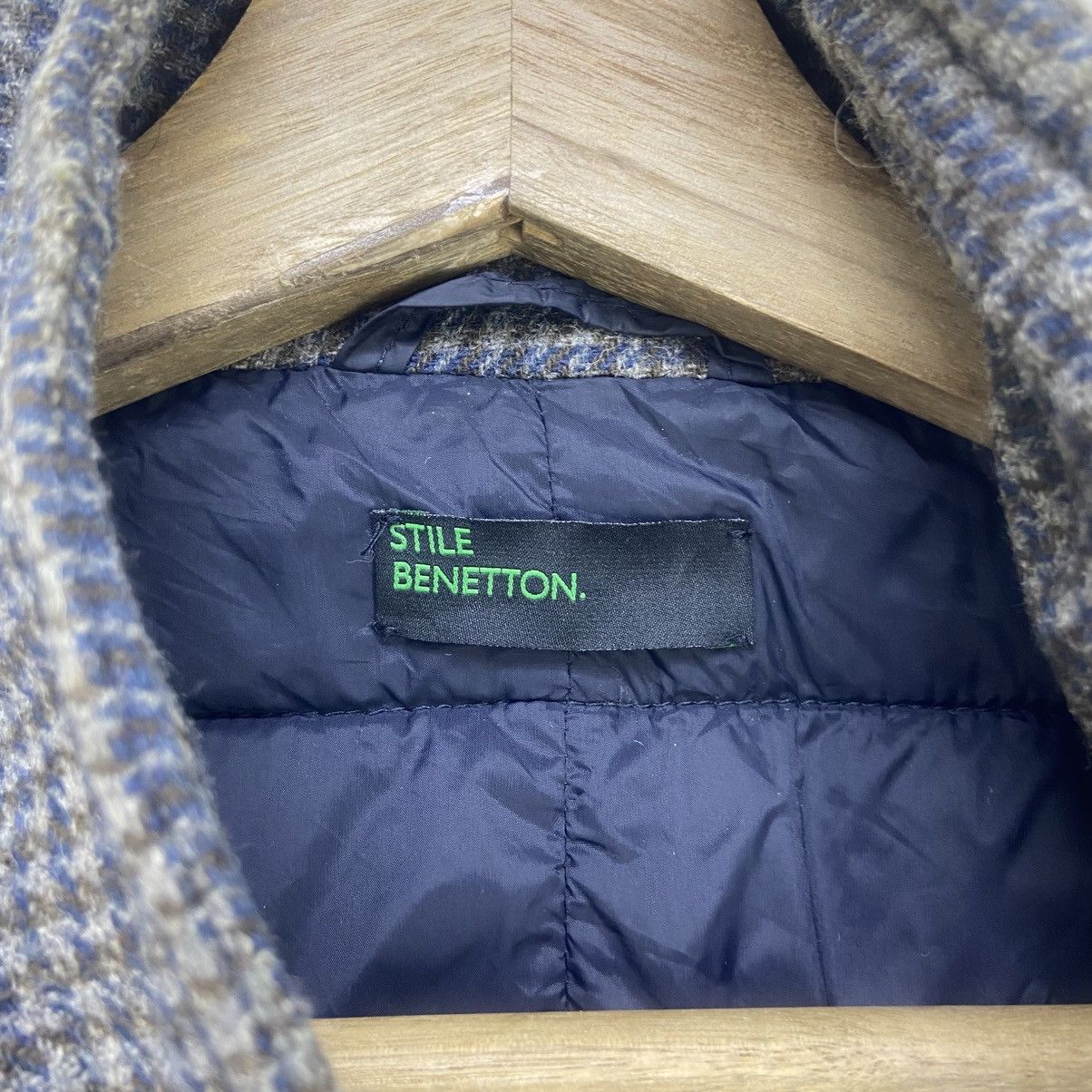Benetton Benetton Patchwork Stylish Two-tone Coat Jacket Size US XS / EU 42 / 0 - 18 Thumbnail