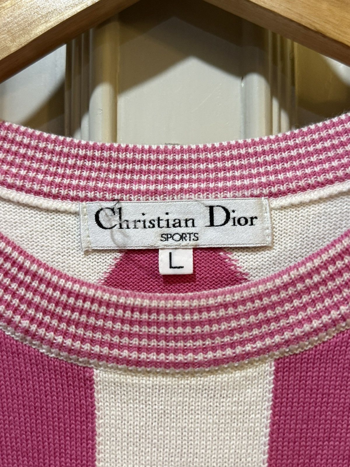 Other Christian Dior Pink Stripe Sports Vest Size L / US 10 / IT 46 - 3 Thumbnail