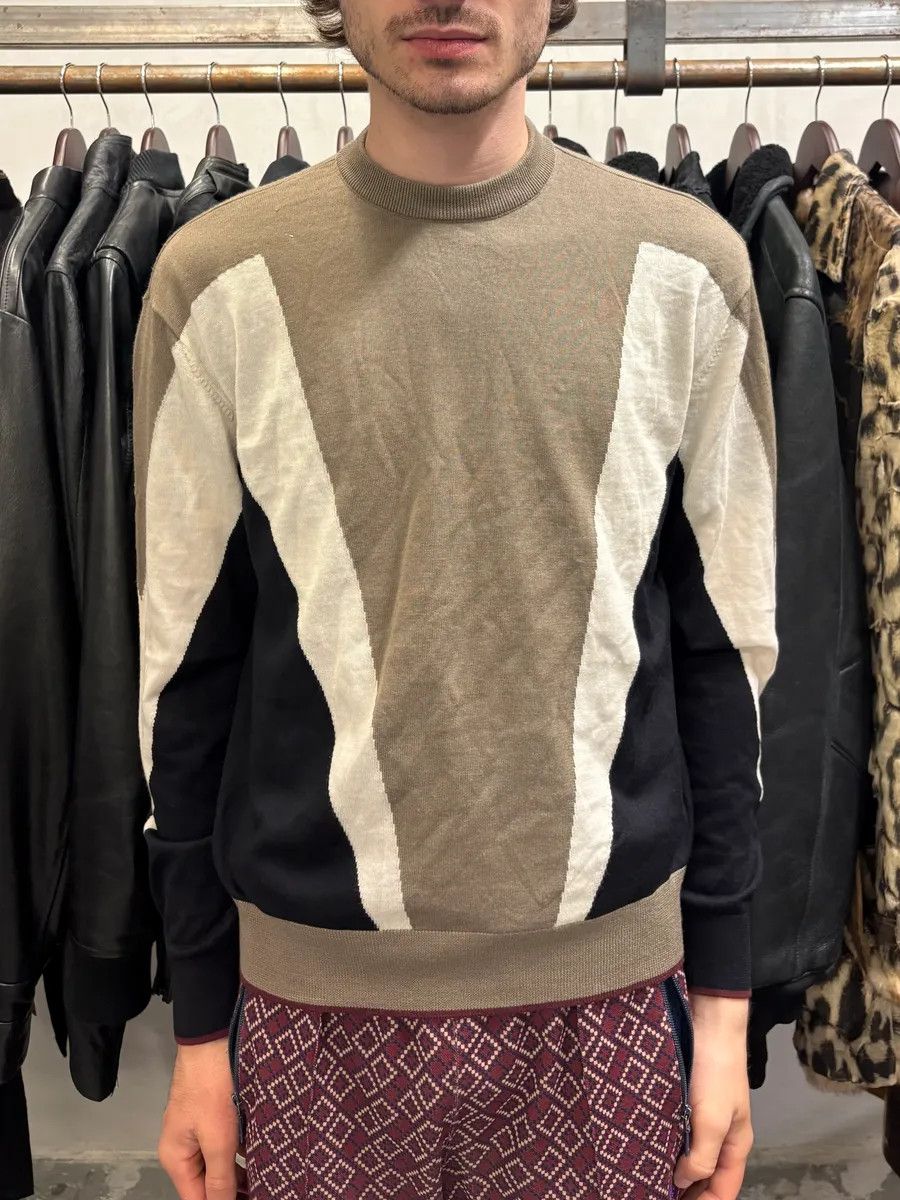 Emporio Armani × Vintage Emporio Armani Camel Structural Contemporary Sweater Size US S / EU 44-46 / 1 - 2 Thumbnail