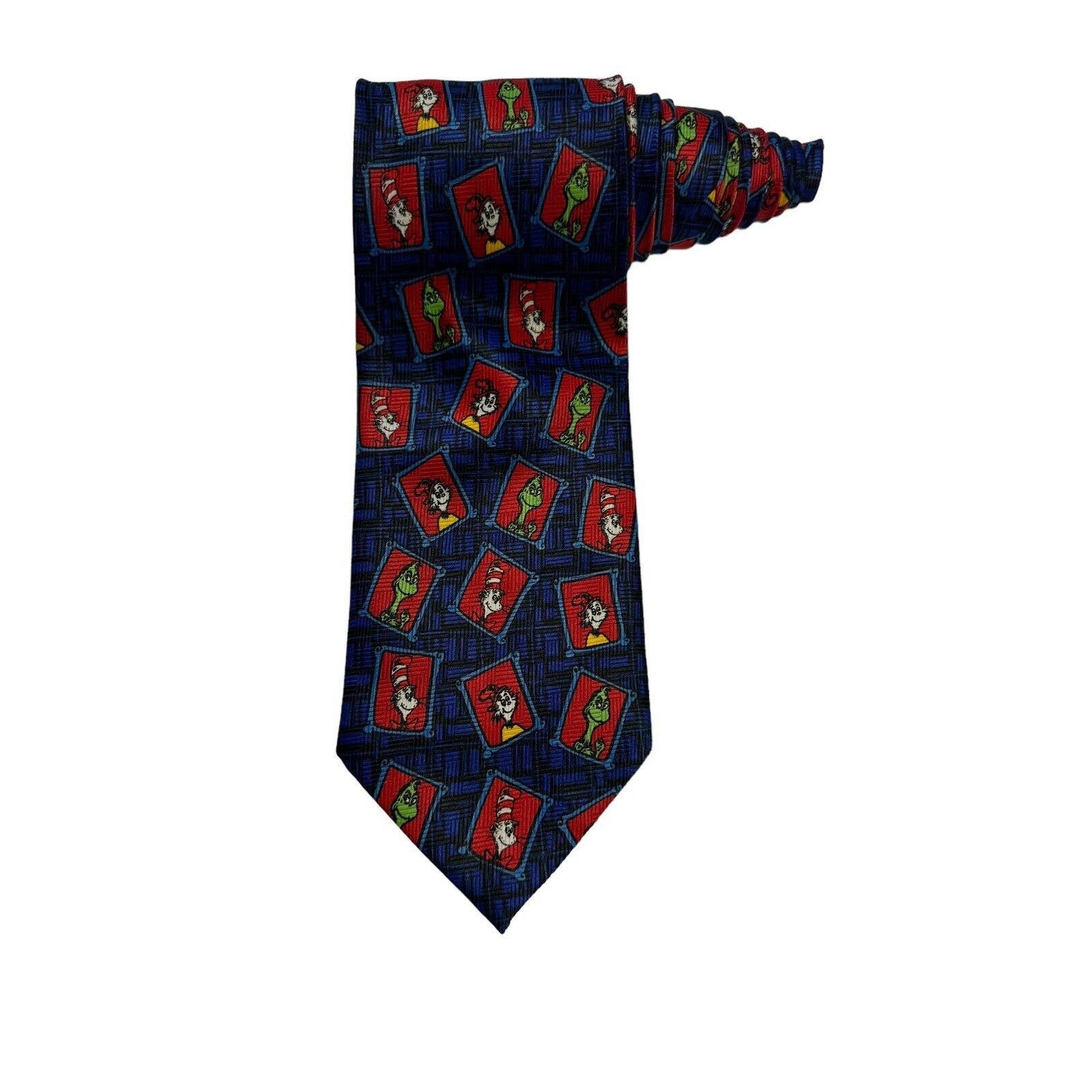 Other Dr Seuss Sam I Am The Grinch Cat In The Hat Cartoon Necktie Size ONE SIZE - 1 Thumbnail
