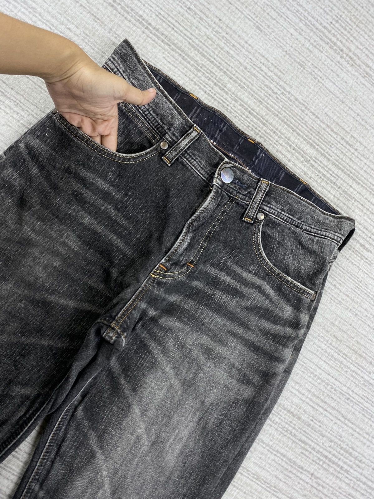 Japanese Brand × Vintage × Wrangler Vintage Wrangler Acid Grey Denim Jeans Size US 31 - 11 Thumbnail