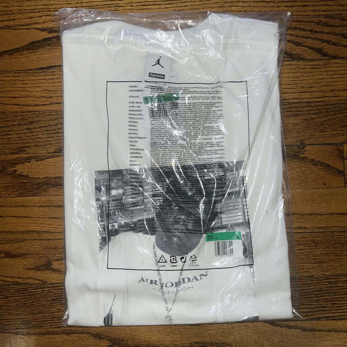 Jordan Brand × Supreme Supreme Jordan Biggie Top T-Shirt White Size: XXL Size US XL / EU 56 / 4 - 3 Thumbnail