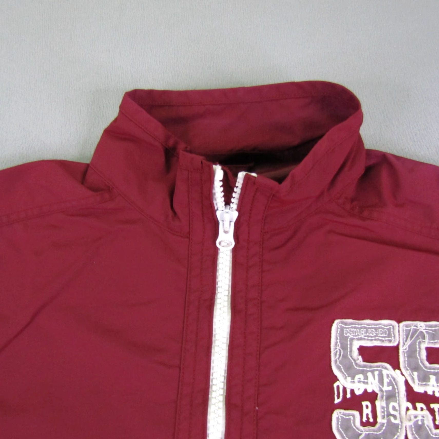 Disney Disney Windbreaker Jacket Mens Large Red Full Zip Outdoor Coat Size US L / EU 52-54 / 3 - 2 Thumbnail